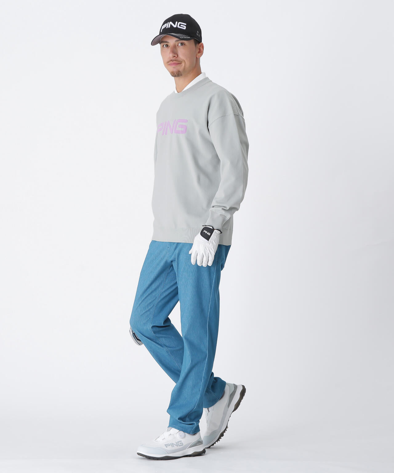 【PING APPAREL】10カラークルーネックニットプルオーバー ＜NATIVE＞ (MENS)