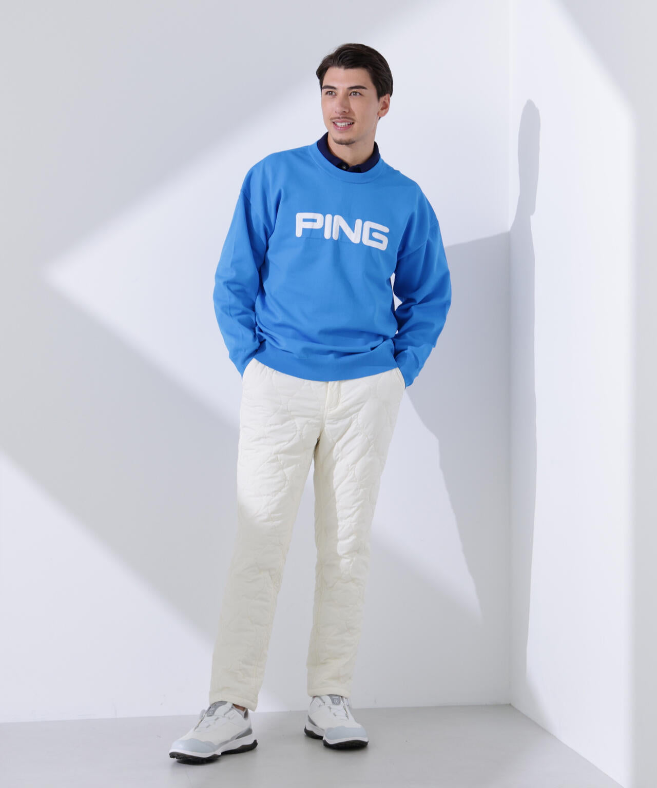 【PING APPAREL】10カラークルーネックニットプルオーバー ＜NATIVE＞ (MENS)