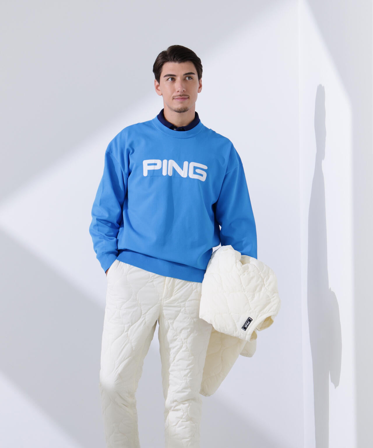 【PING APPAREL】10カラークルーネックニットプルオーバー ＜NATIVE＞ (MENS)