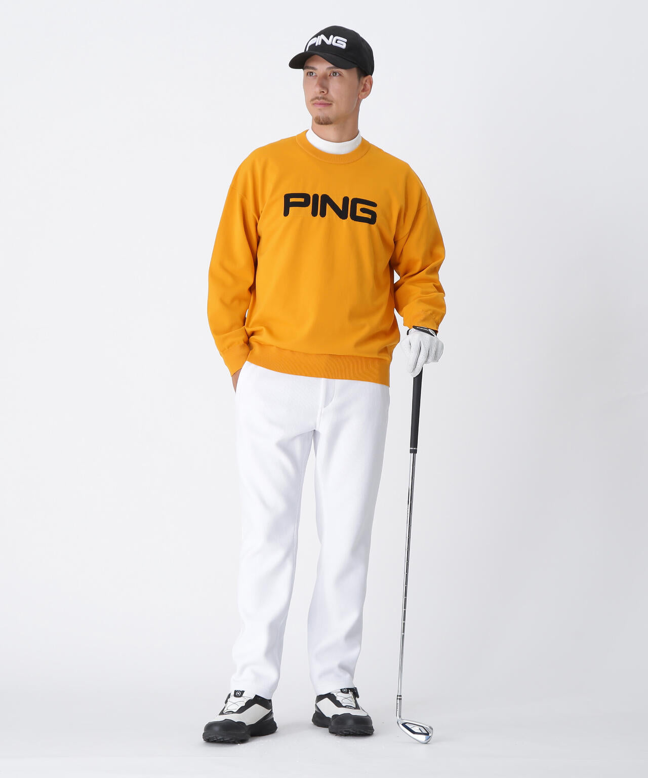 【PING APPAREL】10カラークルーネックニットプルオーバー ＜NATIVE＞ (MENS)