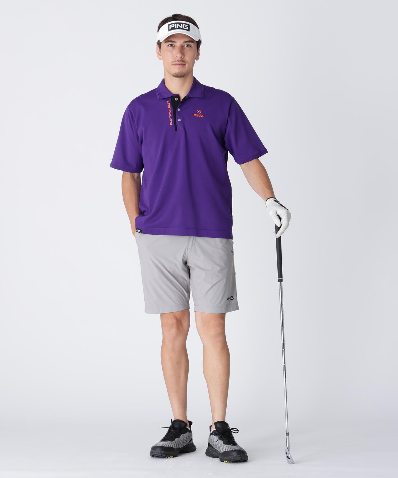 【PING APPAREL】半袖ニットポロシャツ ＜PERFORMANCE＞ (MENS)