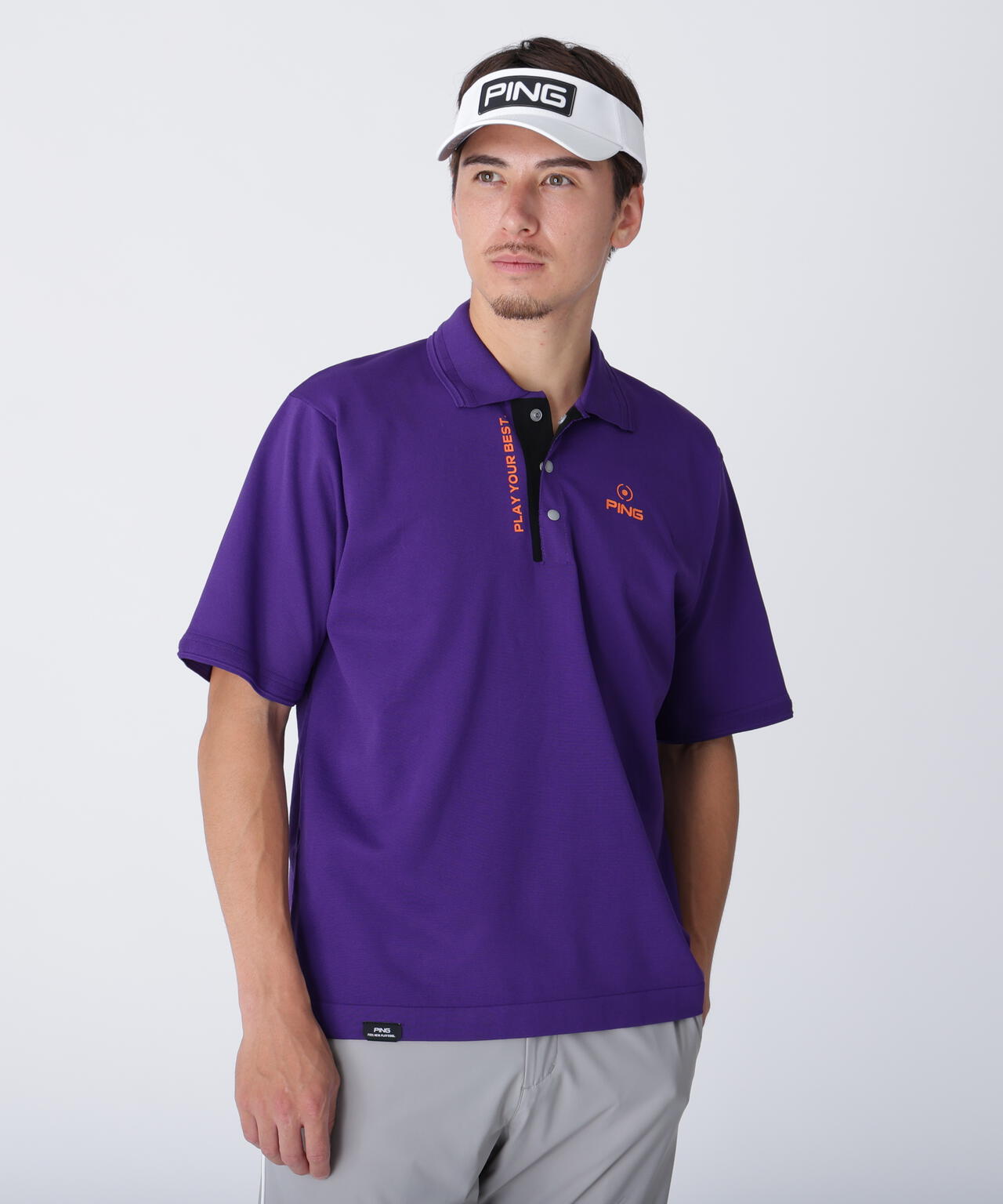 【PING APPAREL】半袖ニットポロシャツ ＜PERFORMANCE＞ (MENS)