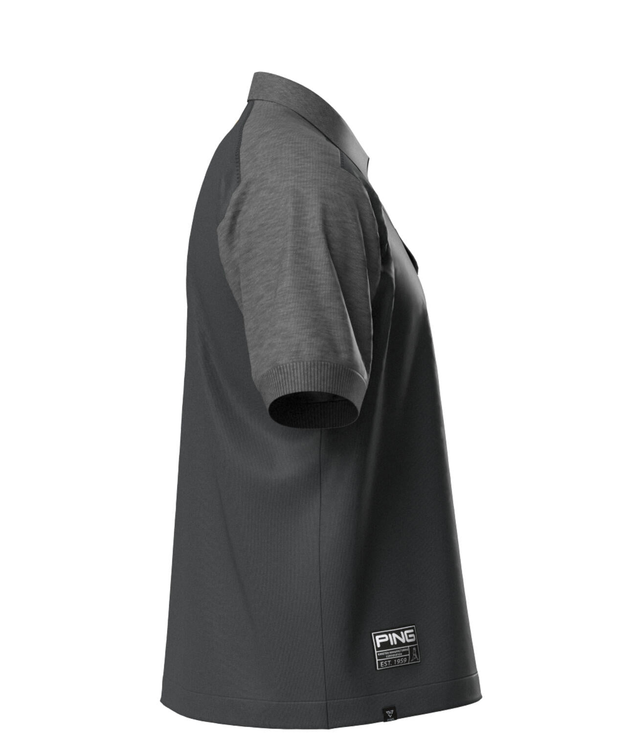 【PING APPAREL】バイカラーニットポロシャツ ＜GOLD＞ (MENS)