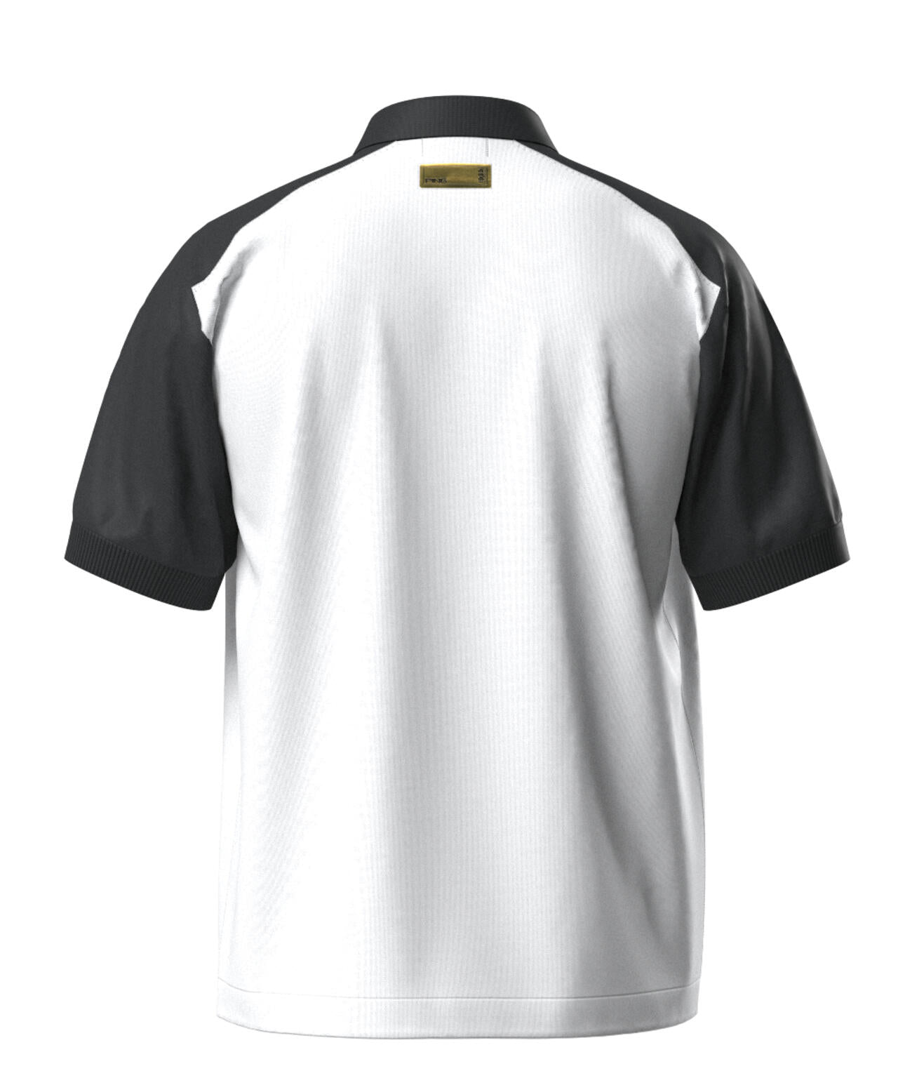 【PING APPAREL】バイカラーニットポロシャツ ＜GOLD＞ (MENS)