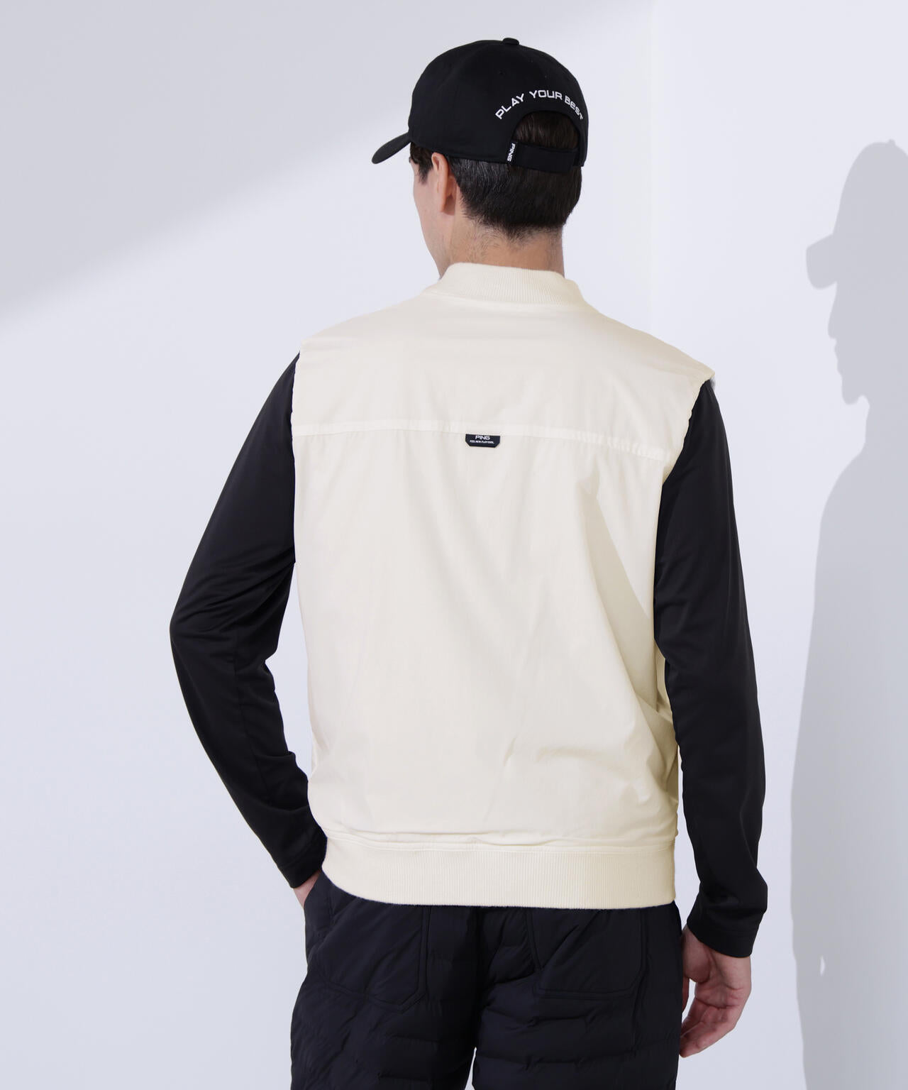 【PING APPAREL】プレーンニット/布帛 リバーシブルフルジップニットベスト ＜PERFORMANCE＞ (MENS)
