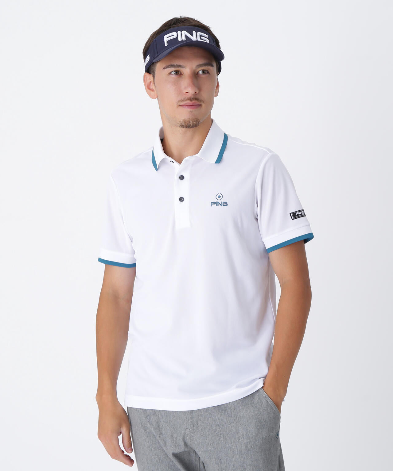 【PING APPAREL】デニムライクニット/カノコ レイヤードツインニット ＜NATIVE＞ (MENS)