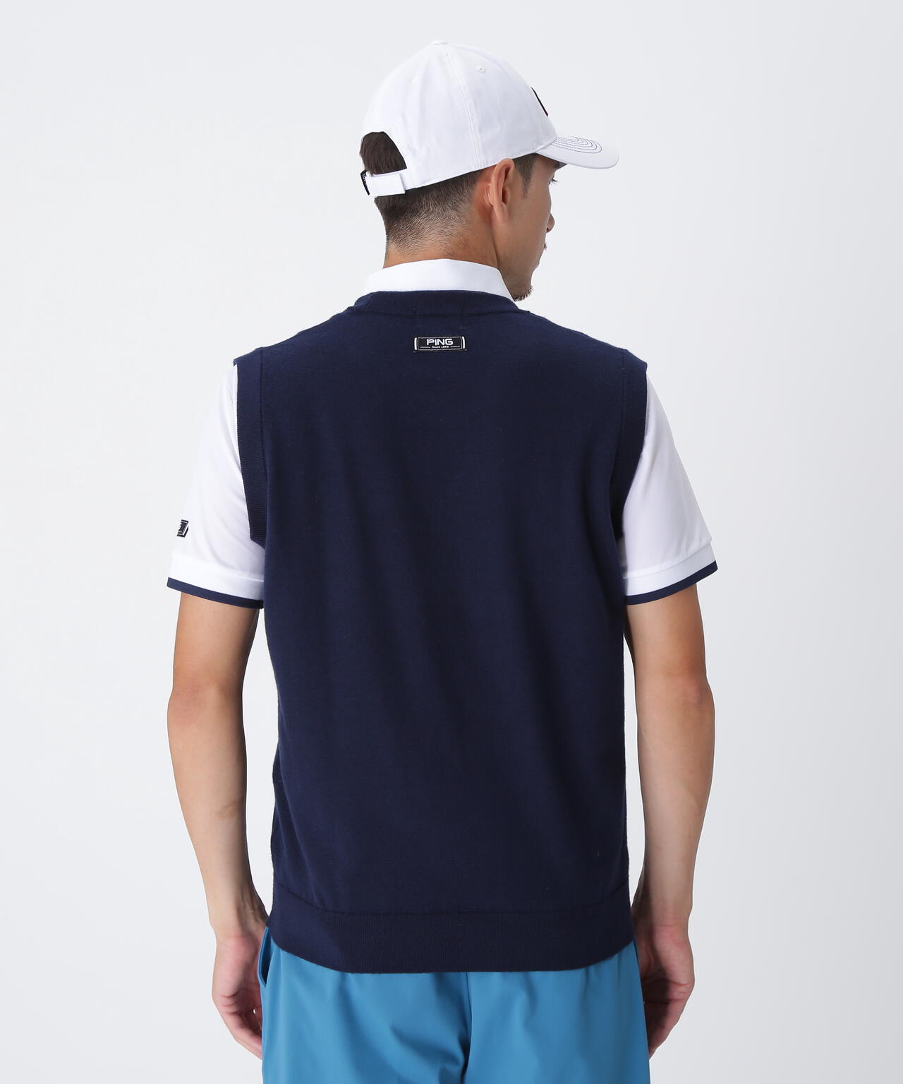 【PING APPAREL】デニムライクニット/カノコ レイヤードツインニット ＜NATIVE＞ (MENS)