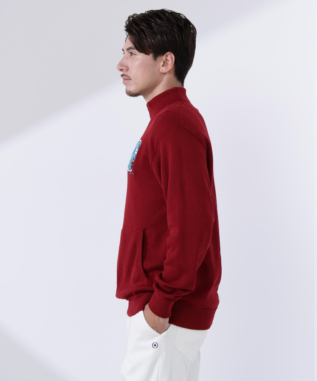 【PING APPAREL】コットンライクハーフジップハイネックニット ＜NATIVE＞ (MENS)