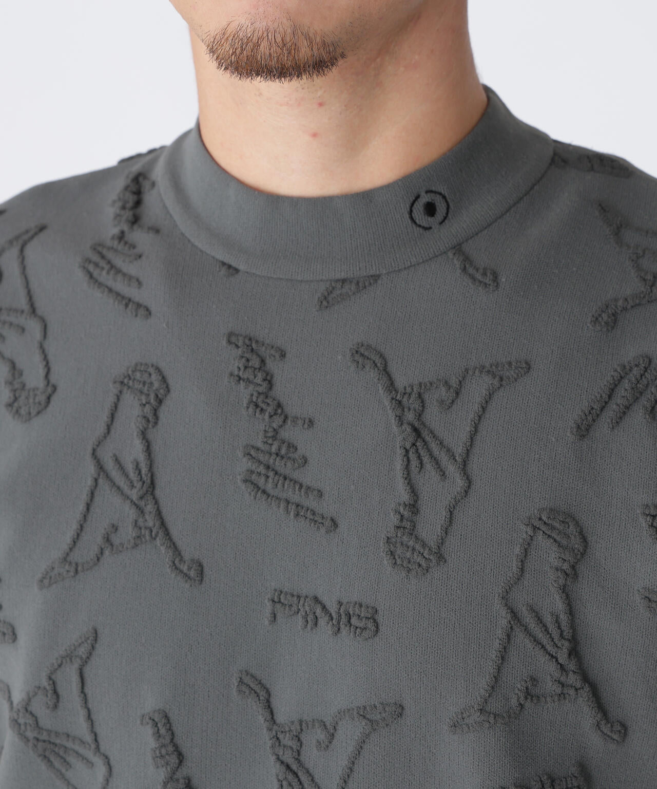 PING APPAREL】Mr.PINGジャカード半袖ハイネックニット ＜GOLD＞ (MENS