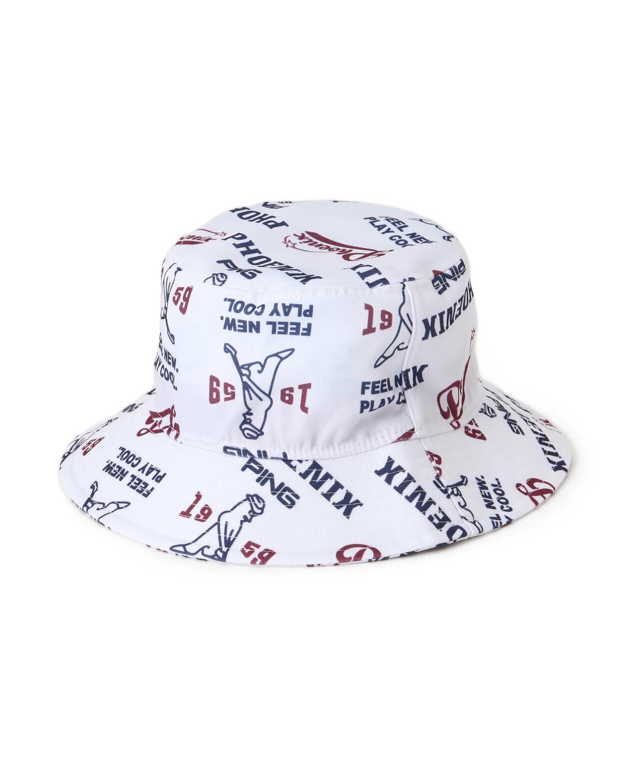 【PING APPAREL】Mr.PING総柄プリントハット ＜NATIVE＞ (UNISEX)