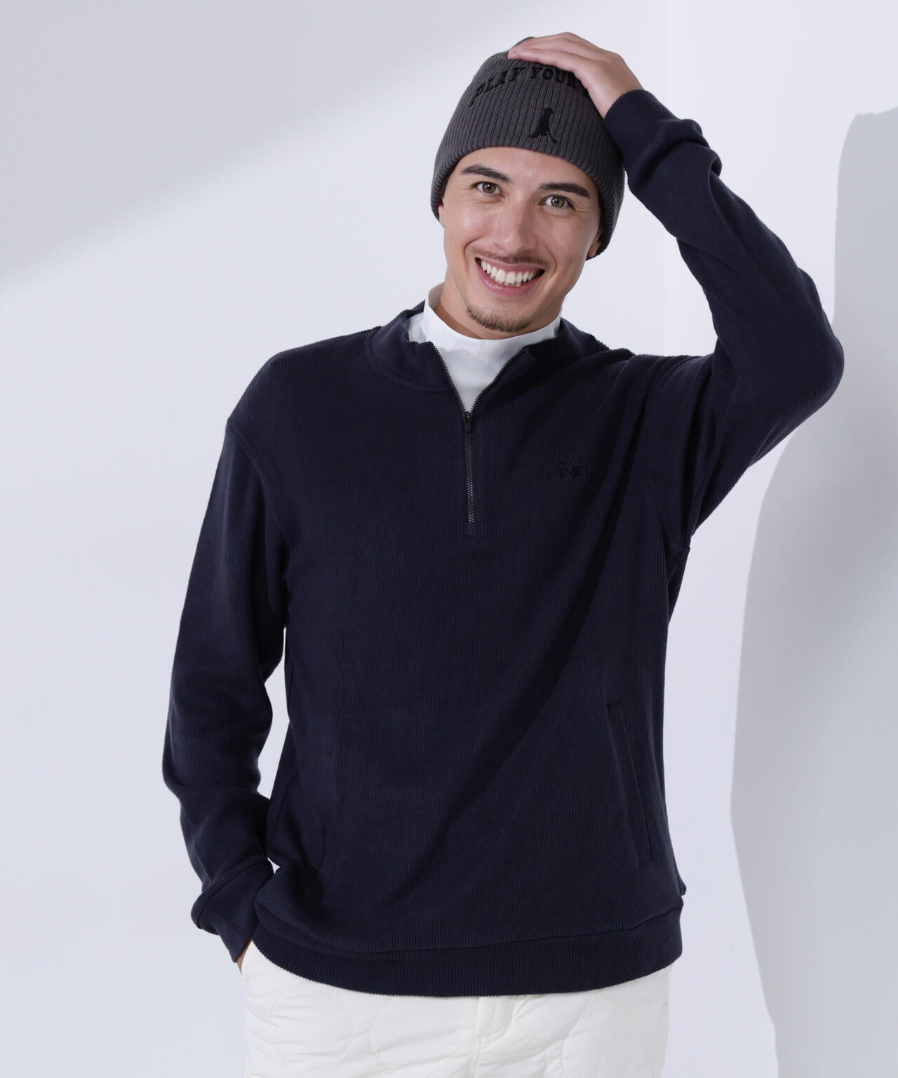 【PING APPAREL】Mr.PINGリバーシブルニットキャップ ＜NATIVE＞ (UNISEX)