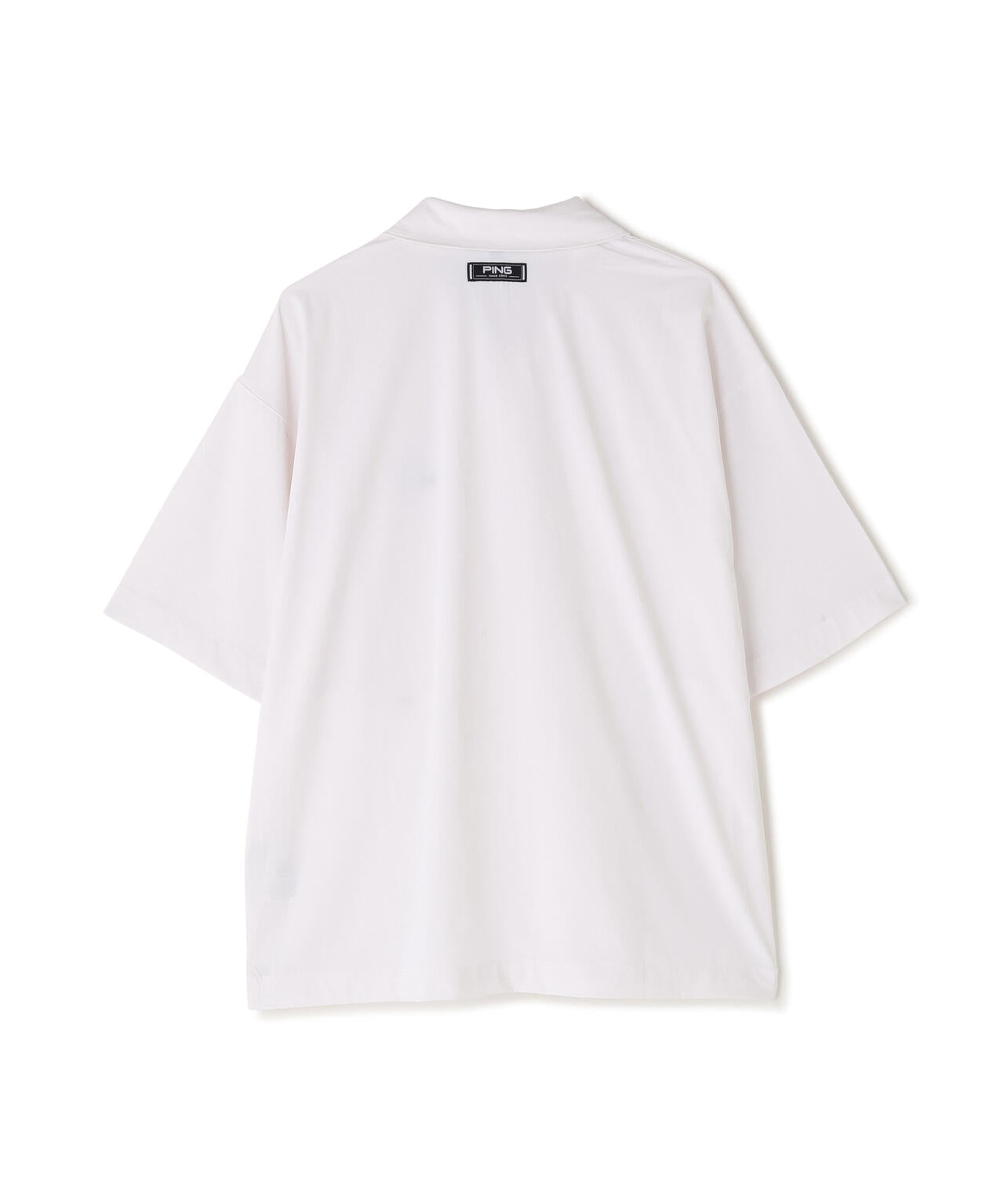 PING APPAREL】ストレッチリップストップ半袖フルジップシャツ