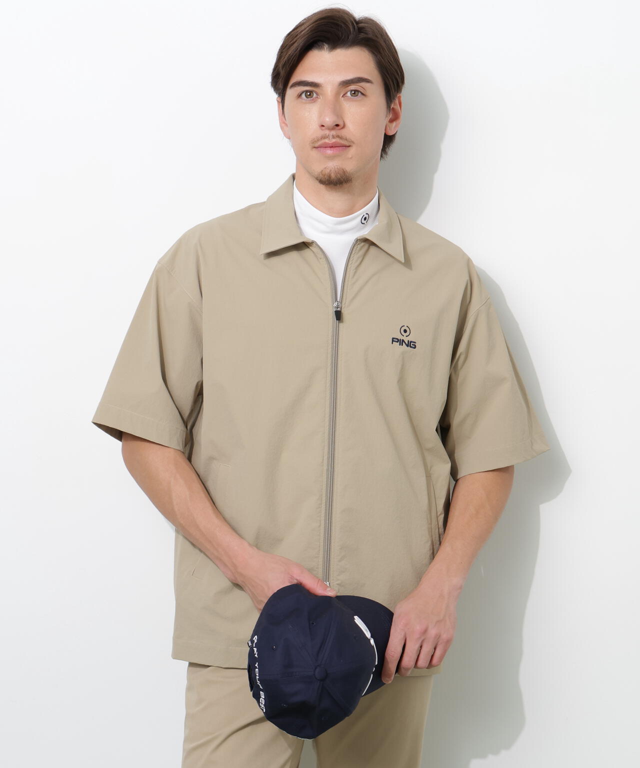 リップストップ半袖フルジップシャツ | PING（ピン） ｜【公式】通販