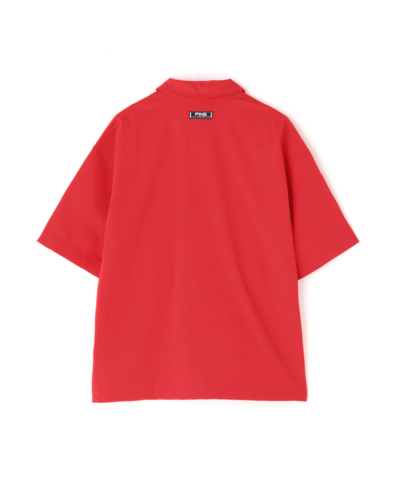 PING APPAREL】ストレッチリップストップ半袖フルジップシャツ