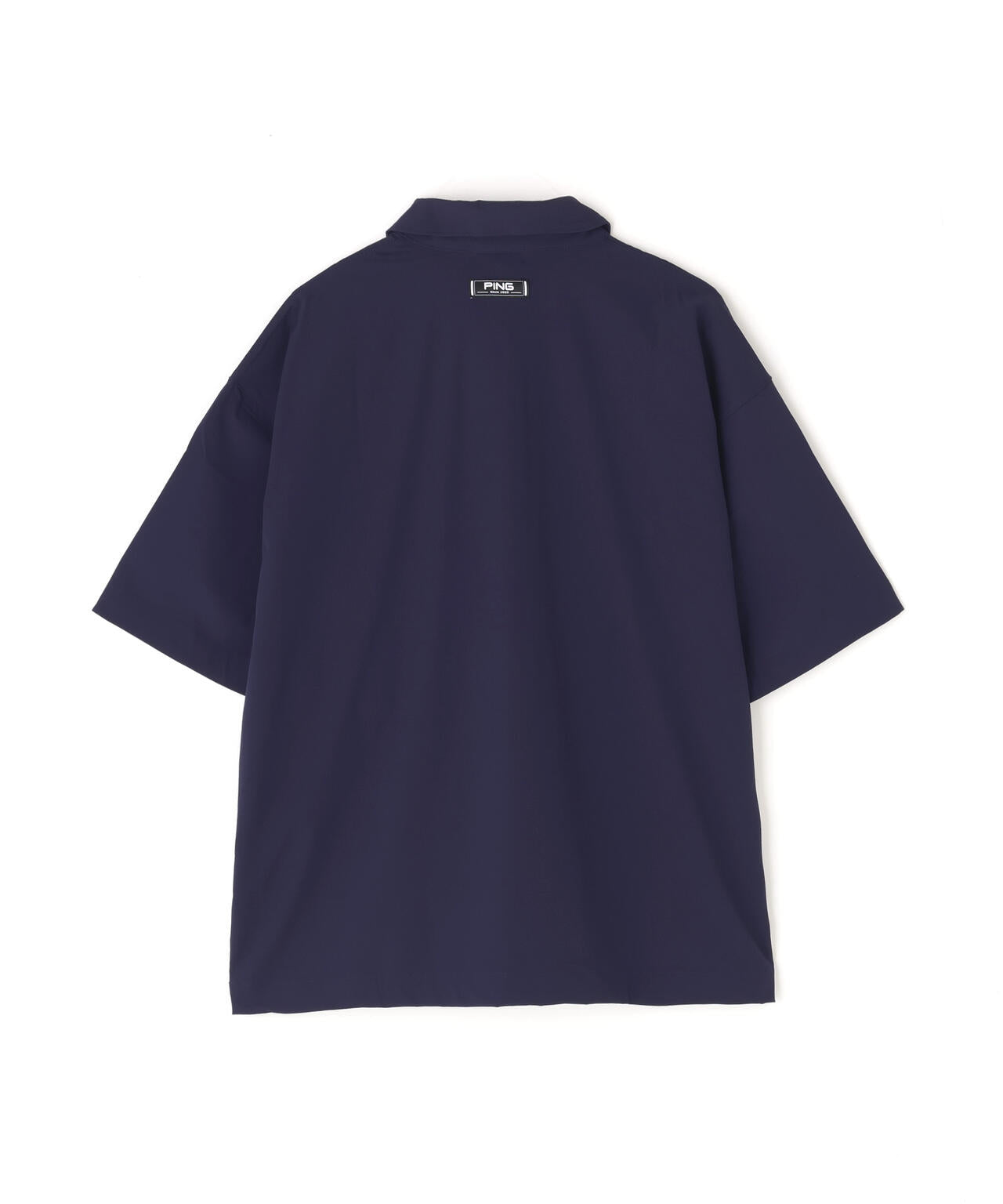 PING APPAREL】ストレッチリップストップ半袖フルジップシャツ