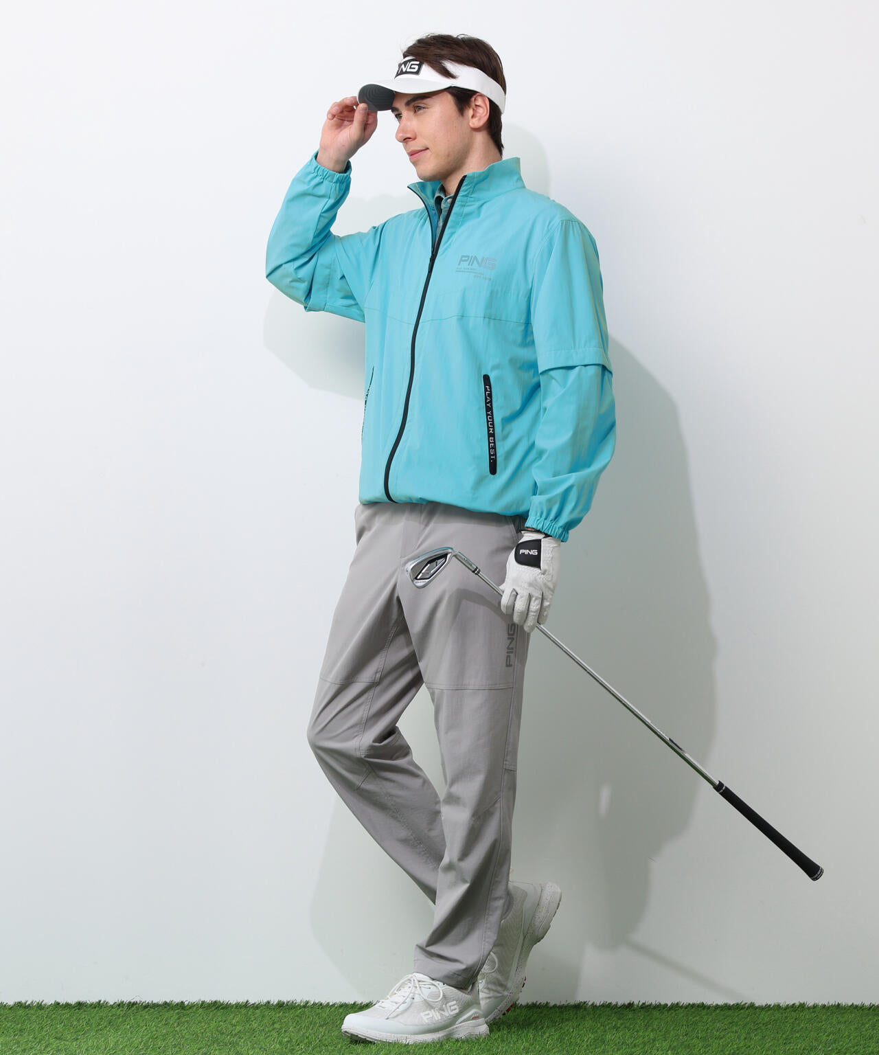 【PING APPAREL】テラエステルストレッチ2WAY撥水ブルゾン ＜PERFORMANCE＞ (MENS)