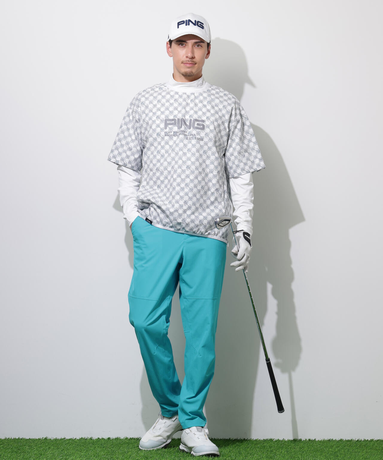 PING ストレッチリップストップ2WAYブルゾン　Mサイズ PING APPAREL】ストレッチリップストップ2WAYブルゾン ＜PERFORMANCE