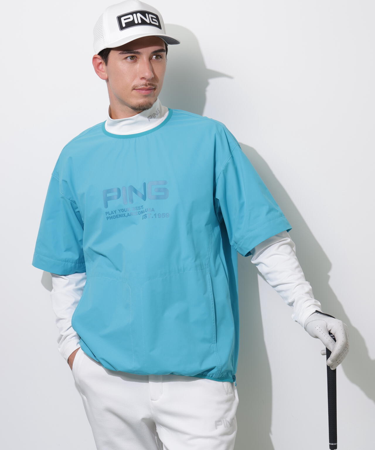 【PING APPAREL】ストレッチリップストップ2WAYブルゾン ＜PERFORMANCE＞ (MENS)