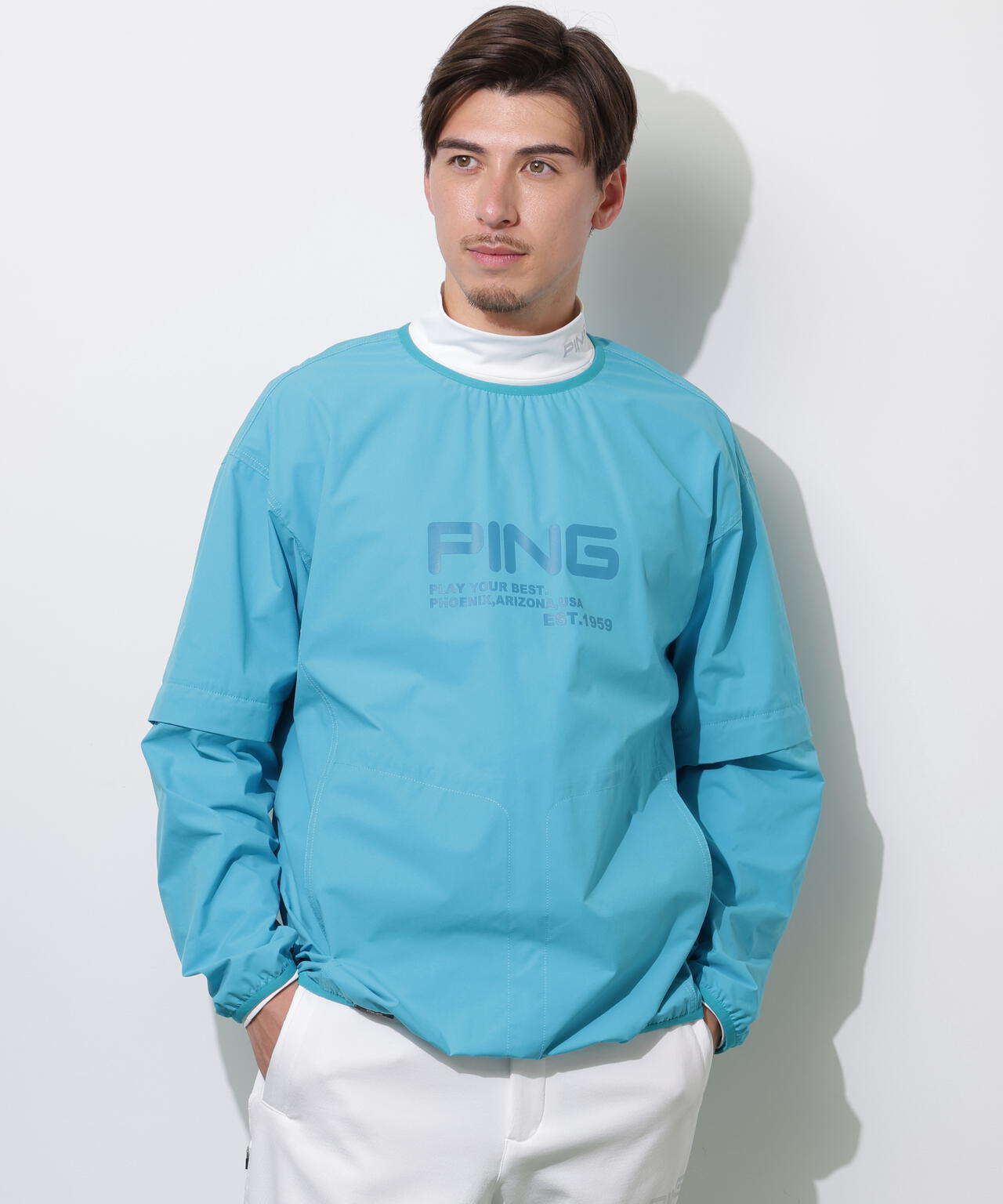 【PING APPAREL】ストレッチリップストップ2WAYブルゾン ＜PERFORMANCE＞ (MENS)