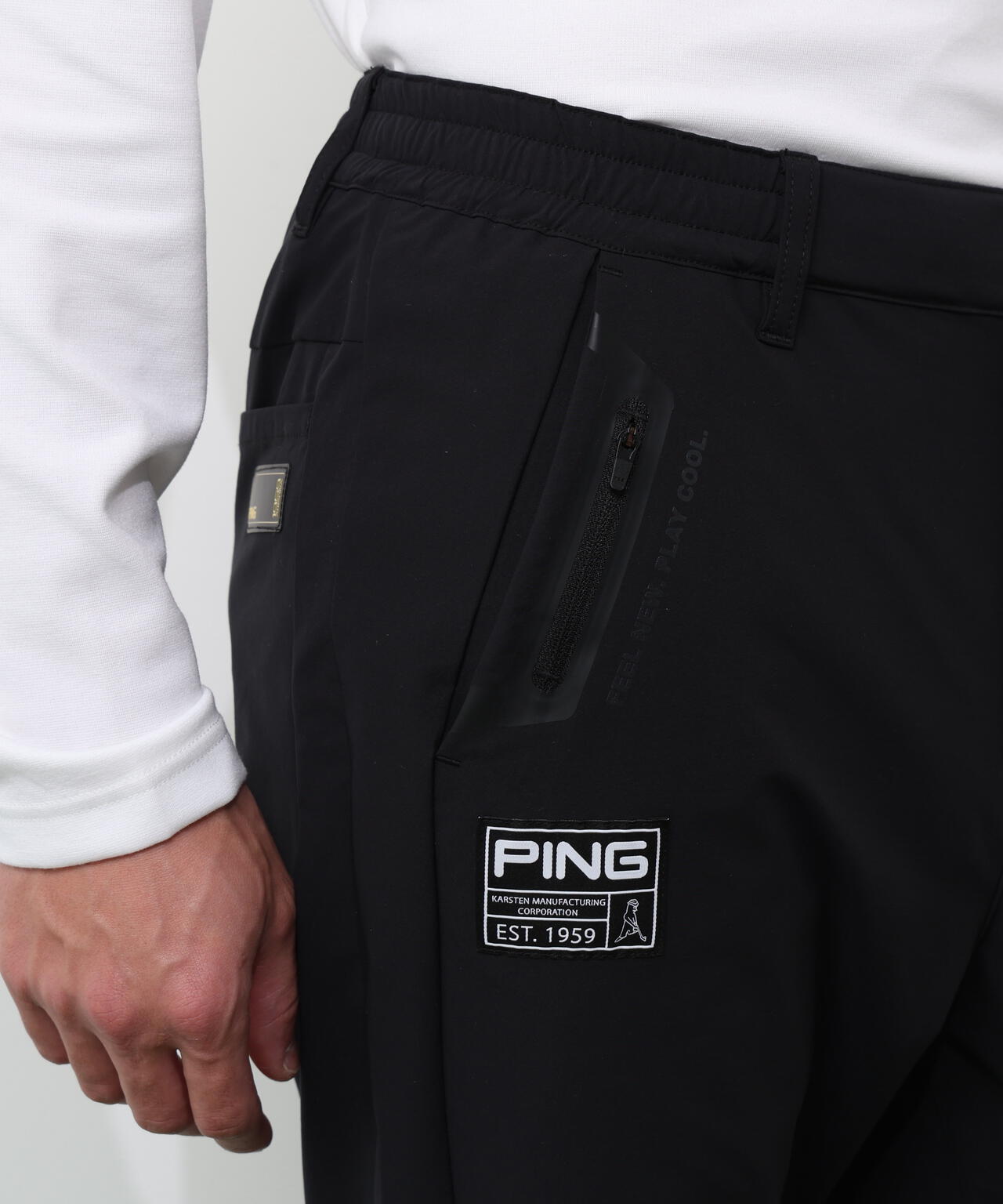 【PING APPAREL】全方向ストレッチパーテックスリミテッドテーパードパンツ ＜GOLD＞ (MENS)