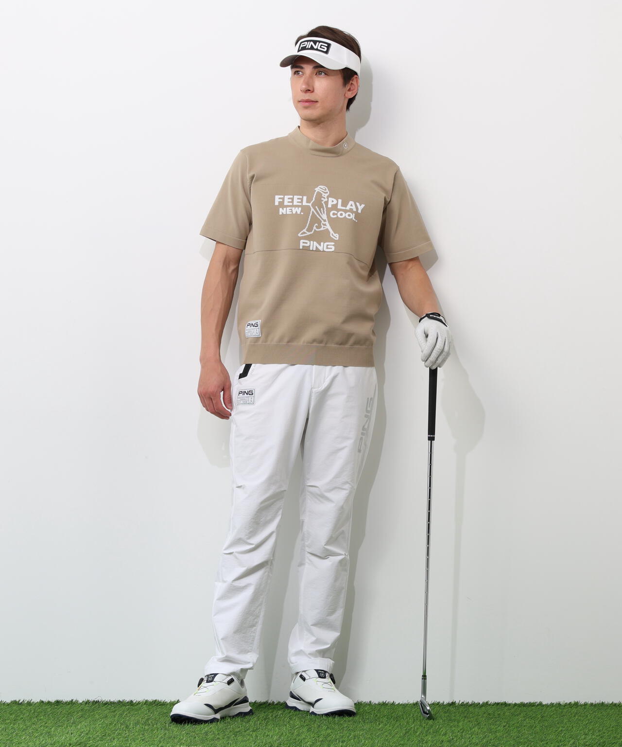 【PING APPAREL】全方向ストレッチパーテックスリミテッドテーパードパンツ ＜GOLD＞ (MENS)