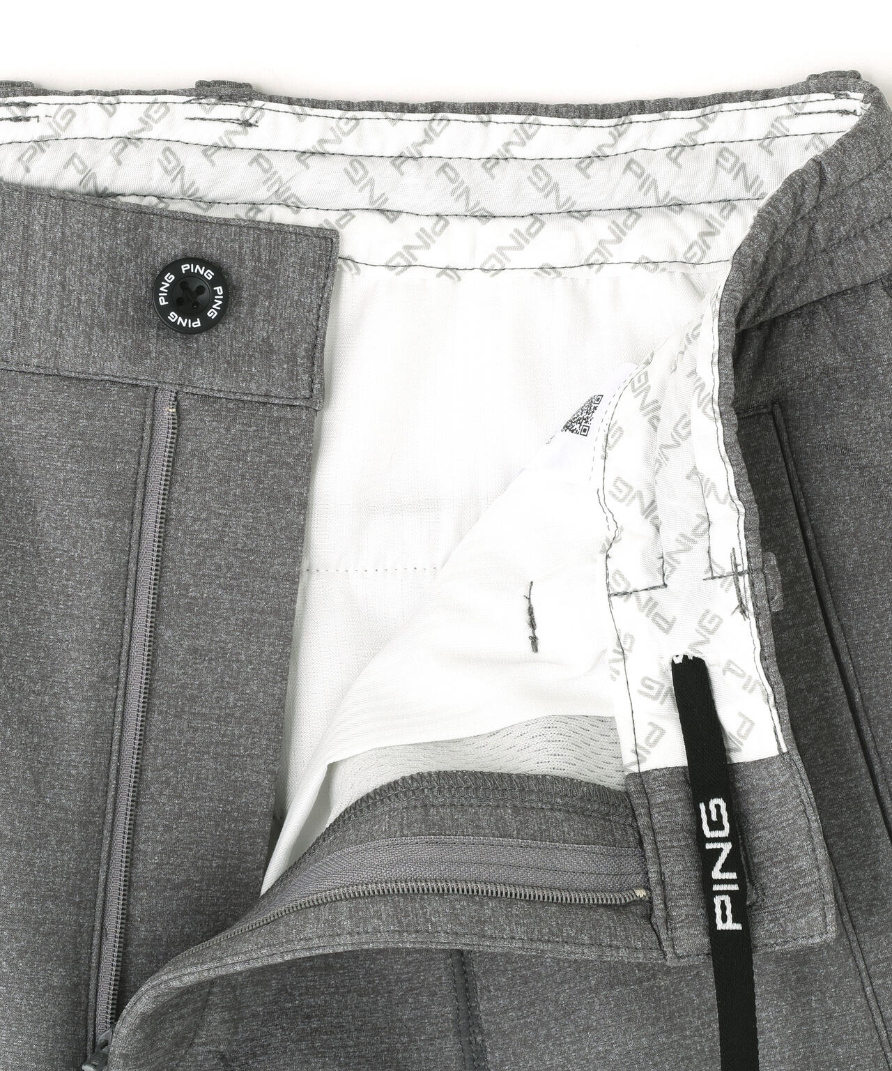 【PING APPAREL】全方向ストレッチ 接結裏メッシュスウェットテーパードパンツ ＜GOLD＞ (MENS)