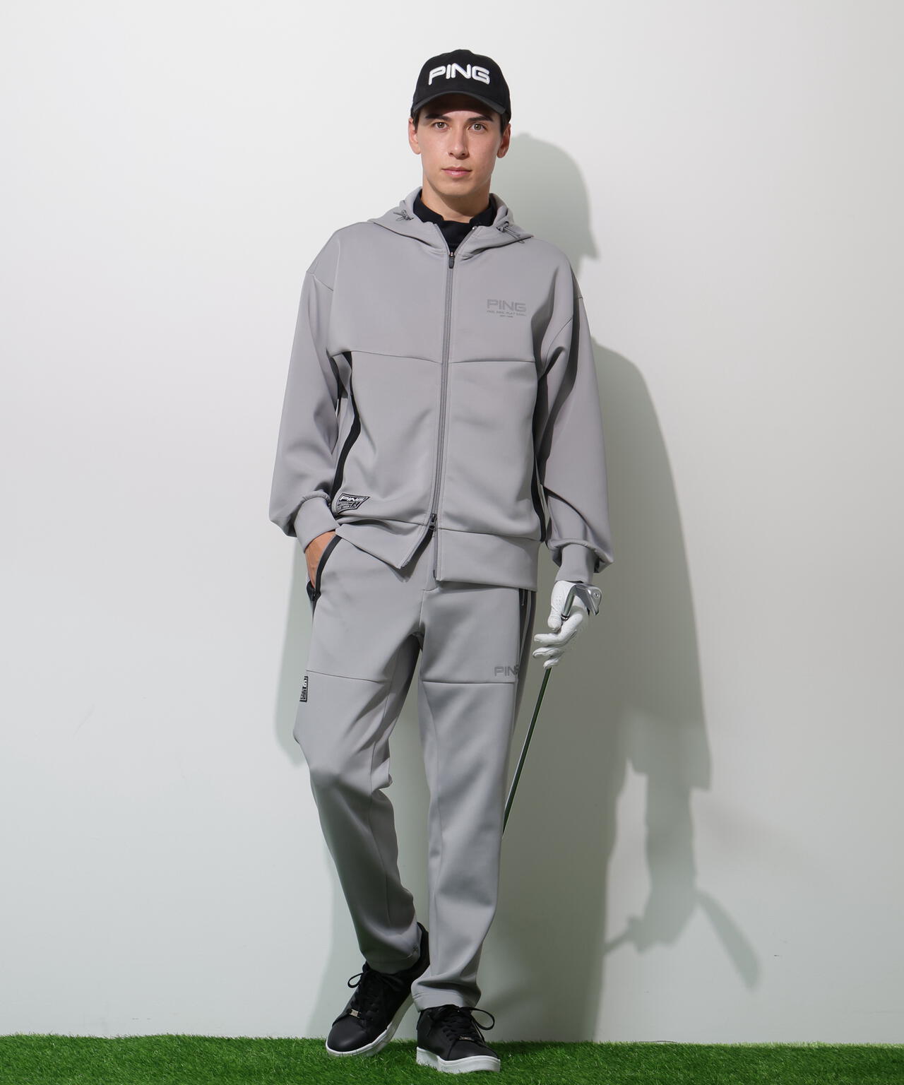 【PING APPAREL】ダンボールニットテーパードパンツ  ＜GOLD＞ (MENS)