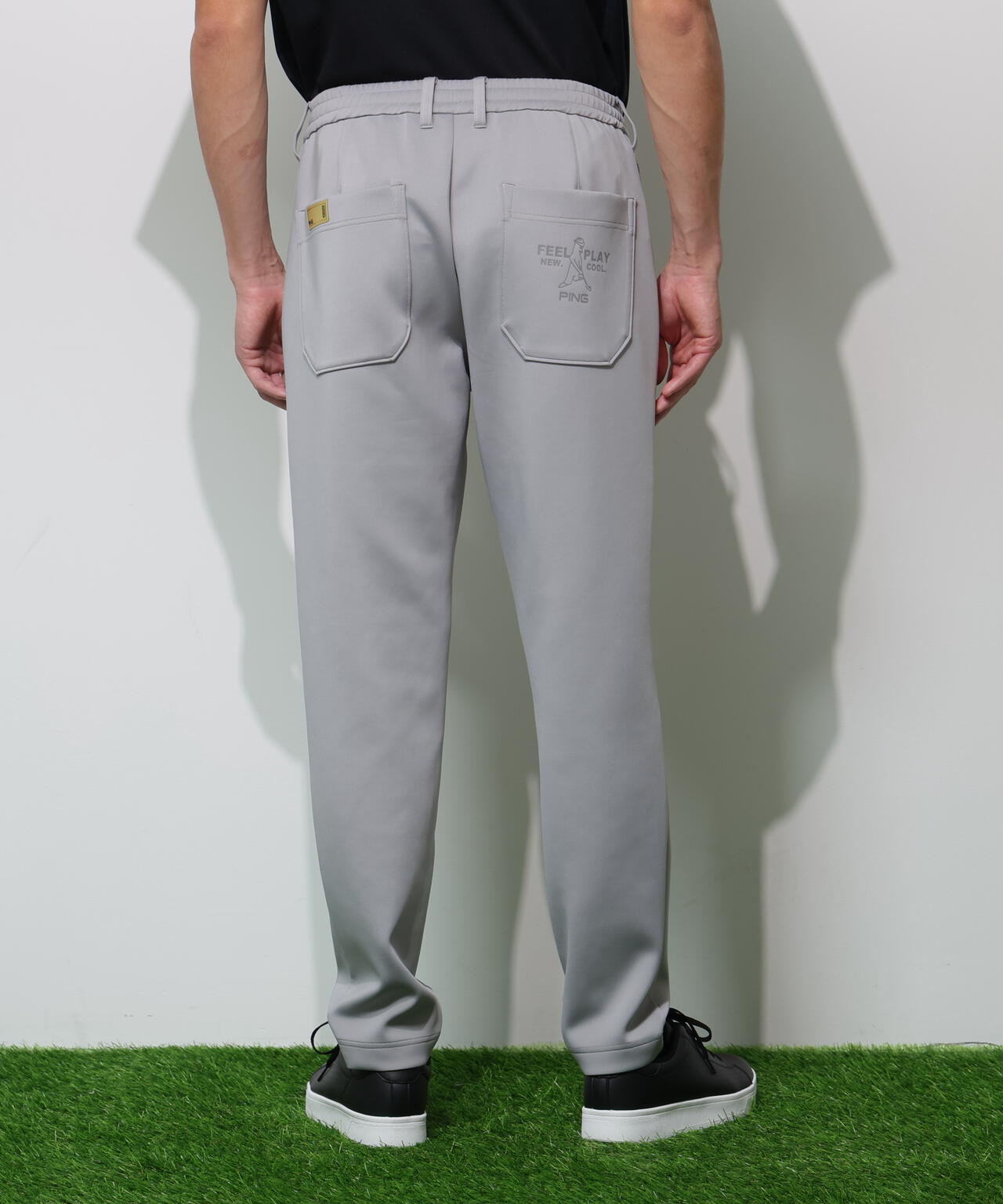 【PING APPAREL】ダンボールニットテーパードパンツ  ＜GOLD＞ (MENS)