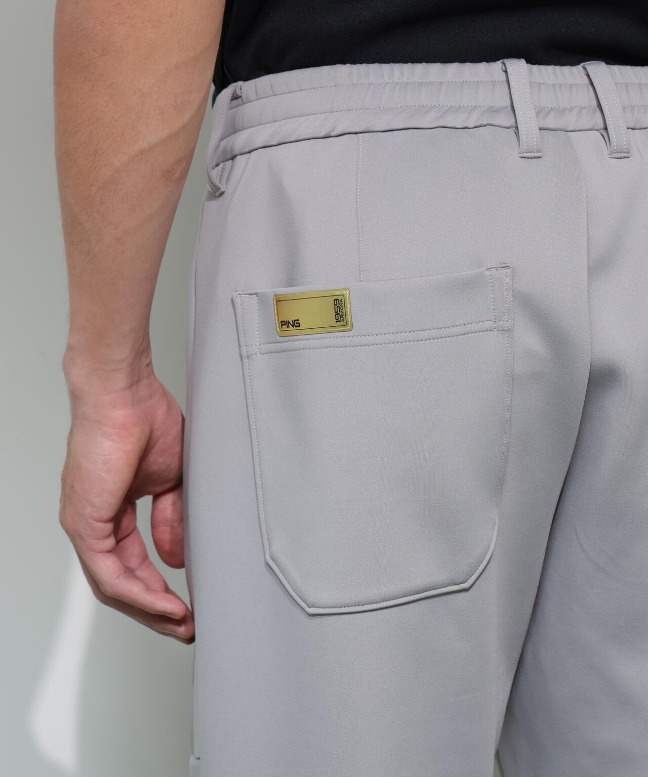 【PING APPAREL】ダンボールニットテーパードパンツ  ＜GOLD＞ (MENS)