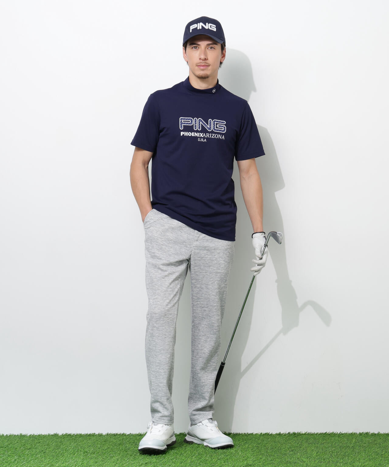 PING☆トップス・パンツ PING APPAREL】全方向ストレッチダブルフェイスドライミックスアイ