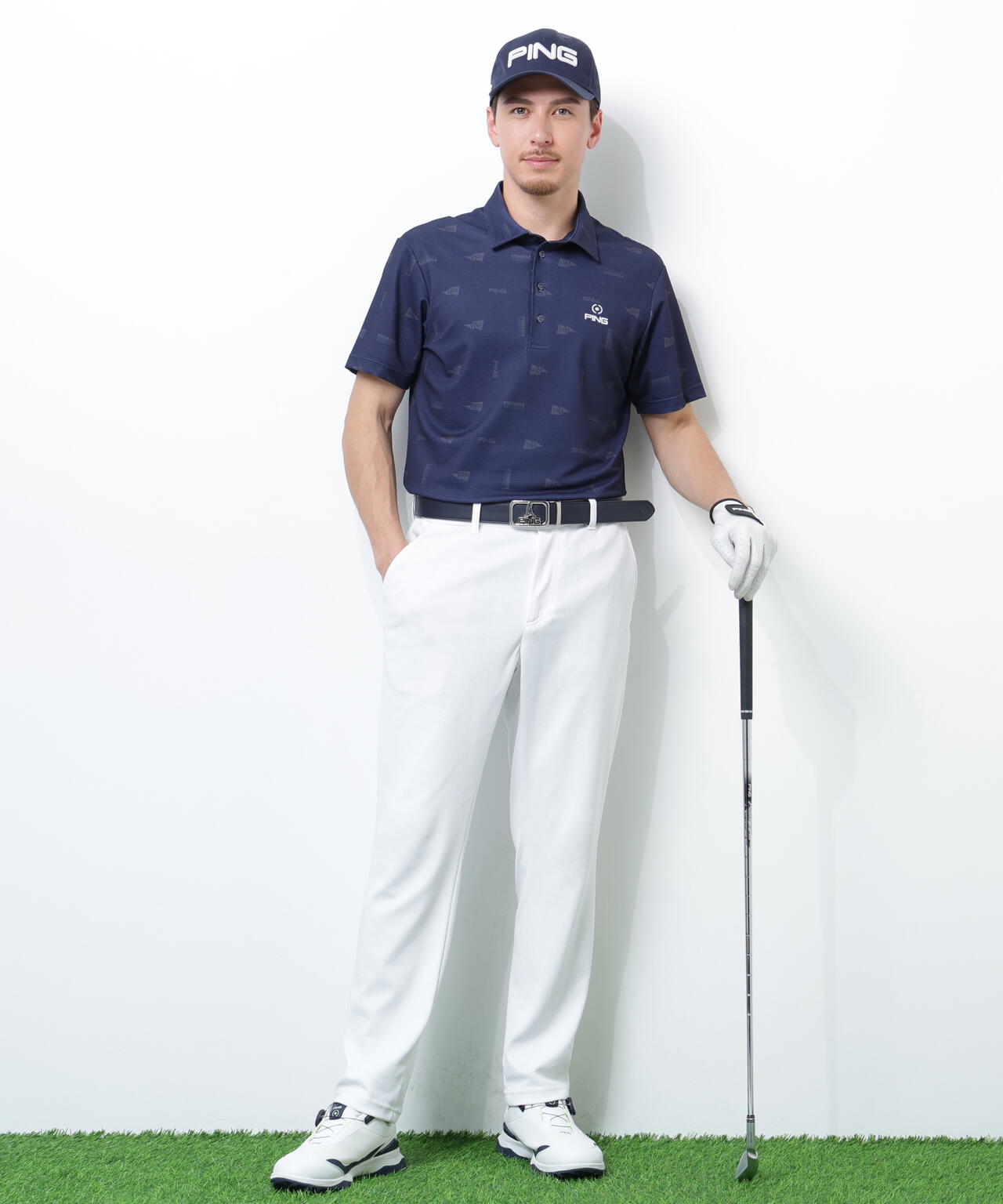 PING APPAREL】全方向ストレッチダブルフェイスドライミックスアイ