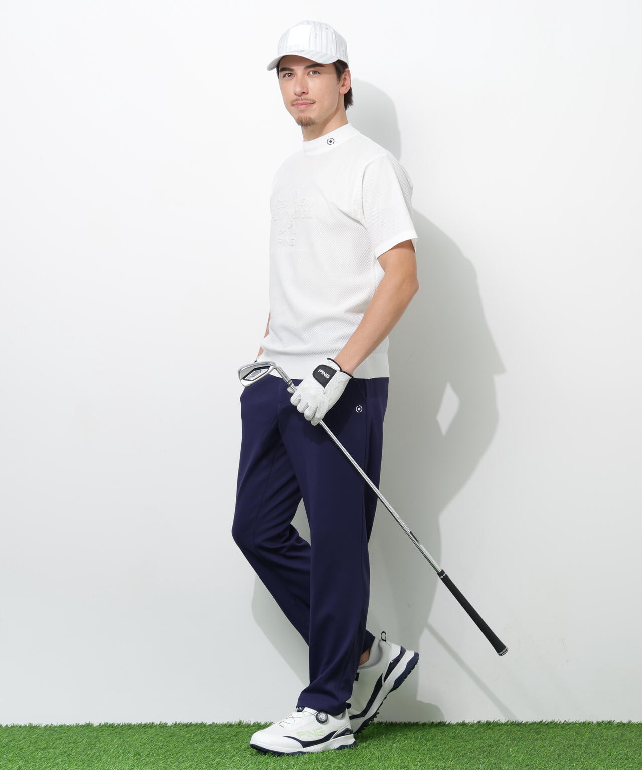 PING APPAREL】全方向ストレッチダブルフェイスドライミックスアイ