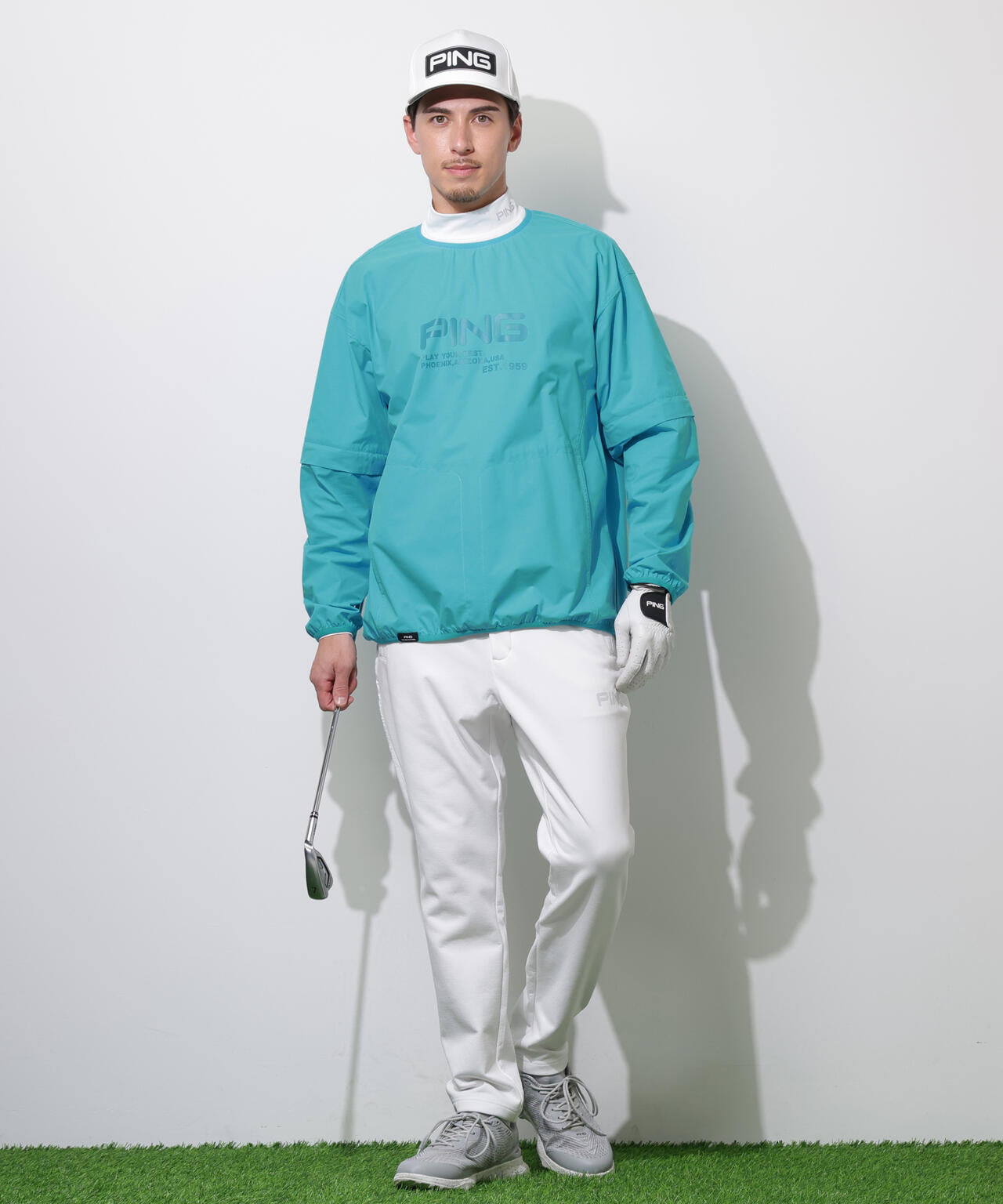 【PING APPAREL】全方向ストレッチ 接結裏メッシュスウェットテーパードパンツ ＜PERFORMANCE＞ (MENS)