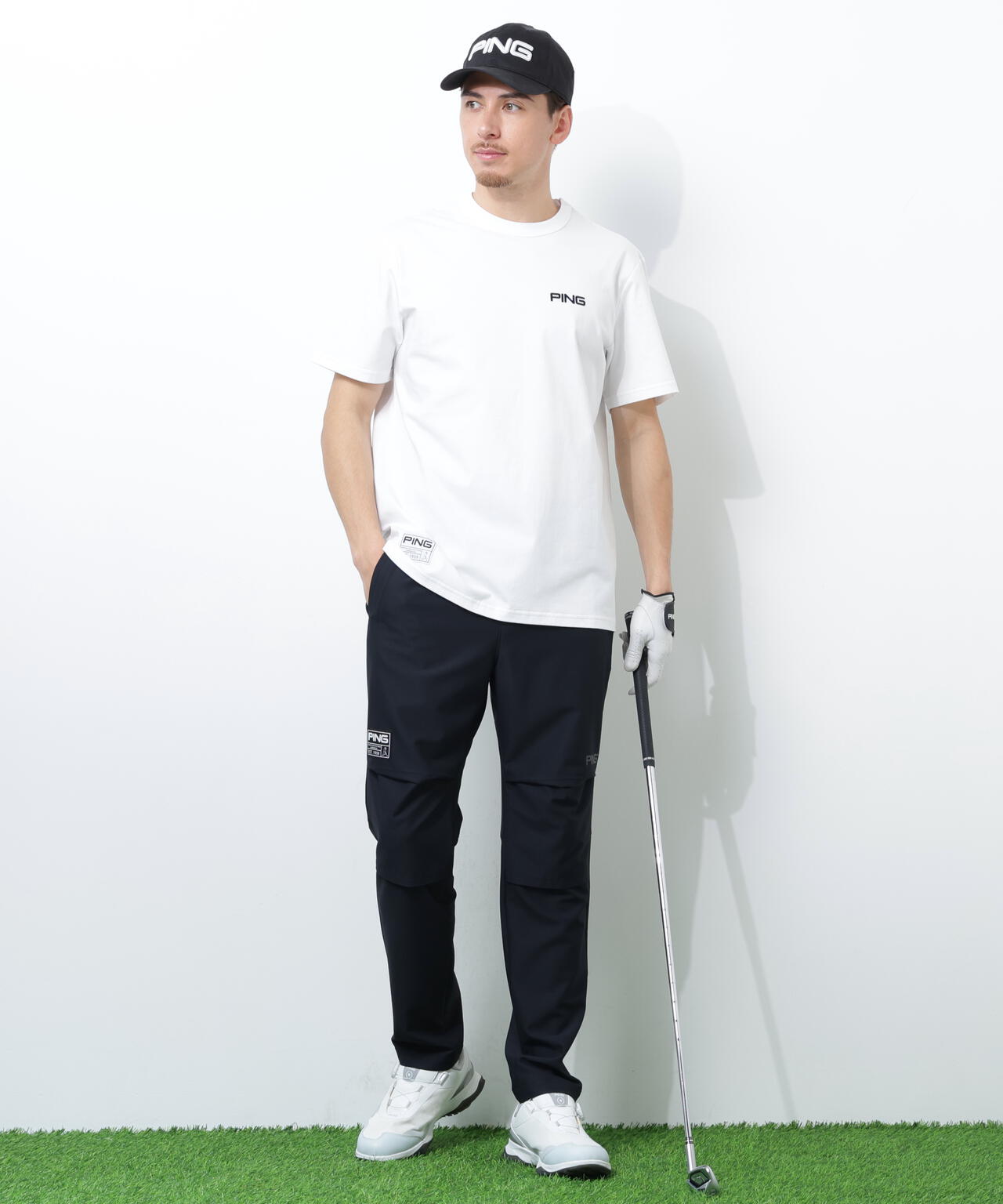 【PING APPAREL】ストレッチドビーテーパードパンツ ＜GOLD＞ (MENS)