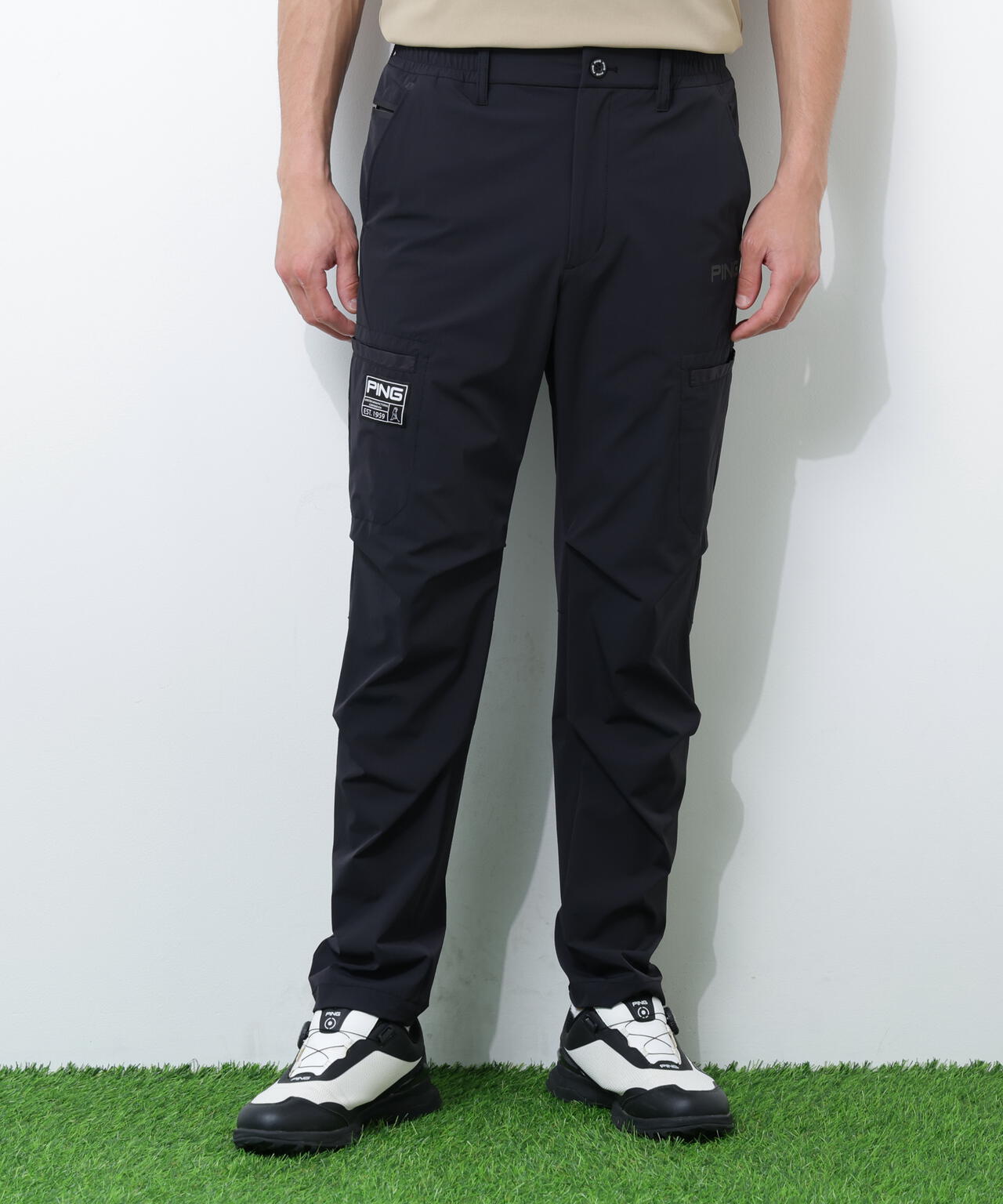 PING APPAREL】ストレッチ冷感テーパードパンツ ＜GOLD＞ (MENS
