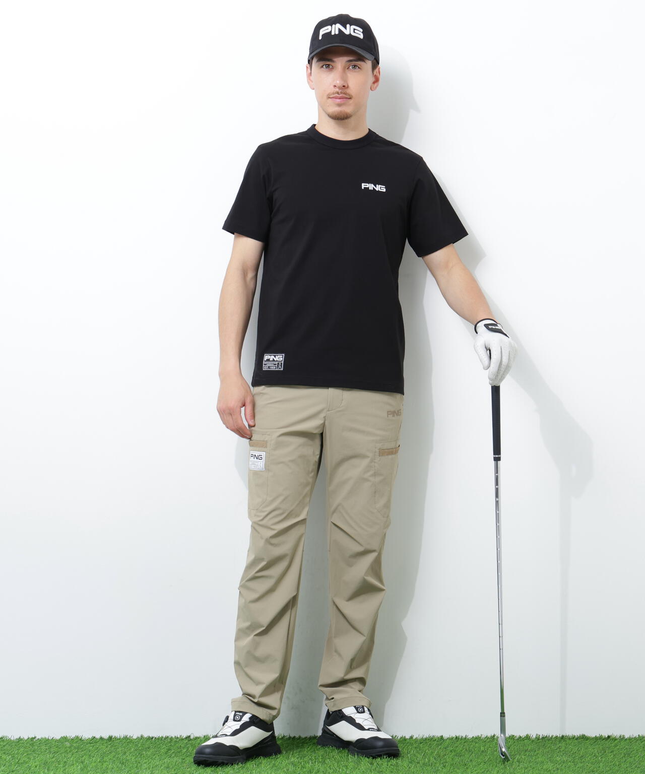 PING APPAREL】ストレッチ冷感テーパードパンツ ＜GOLD＞ (MENS