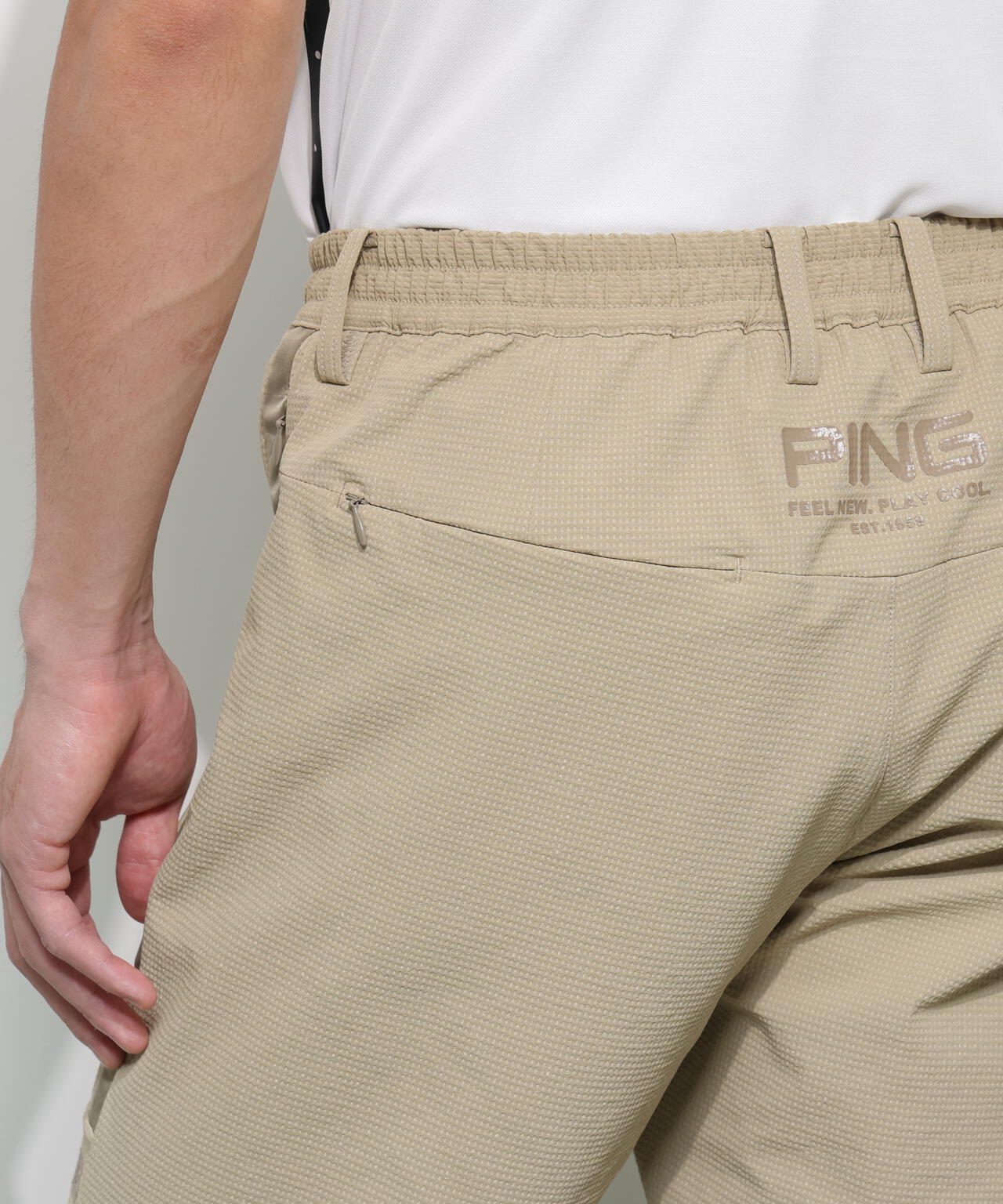 【PING APPAREL】全方向ストレッチ 緯二重ショートパンツ ＜GOLD＞ (MENS)