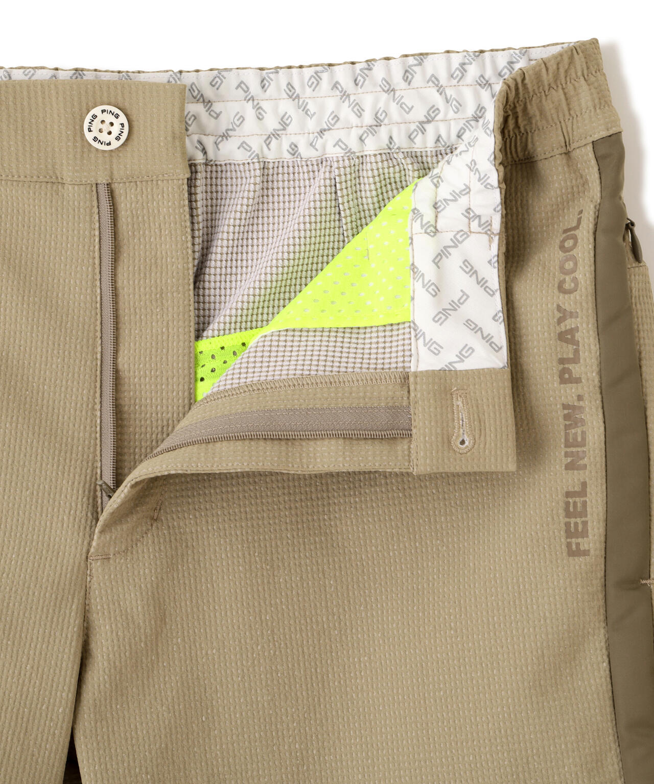 PING APPAREL】全方向ストレッチ 緯二重ショートパンツ ＜GOLD＞ (MENS