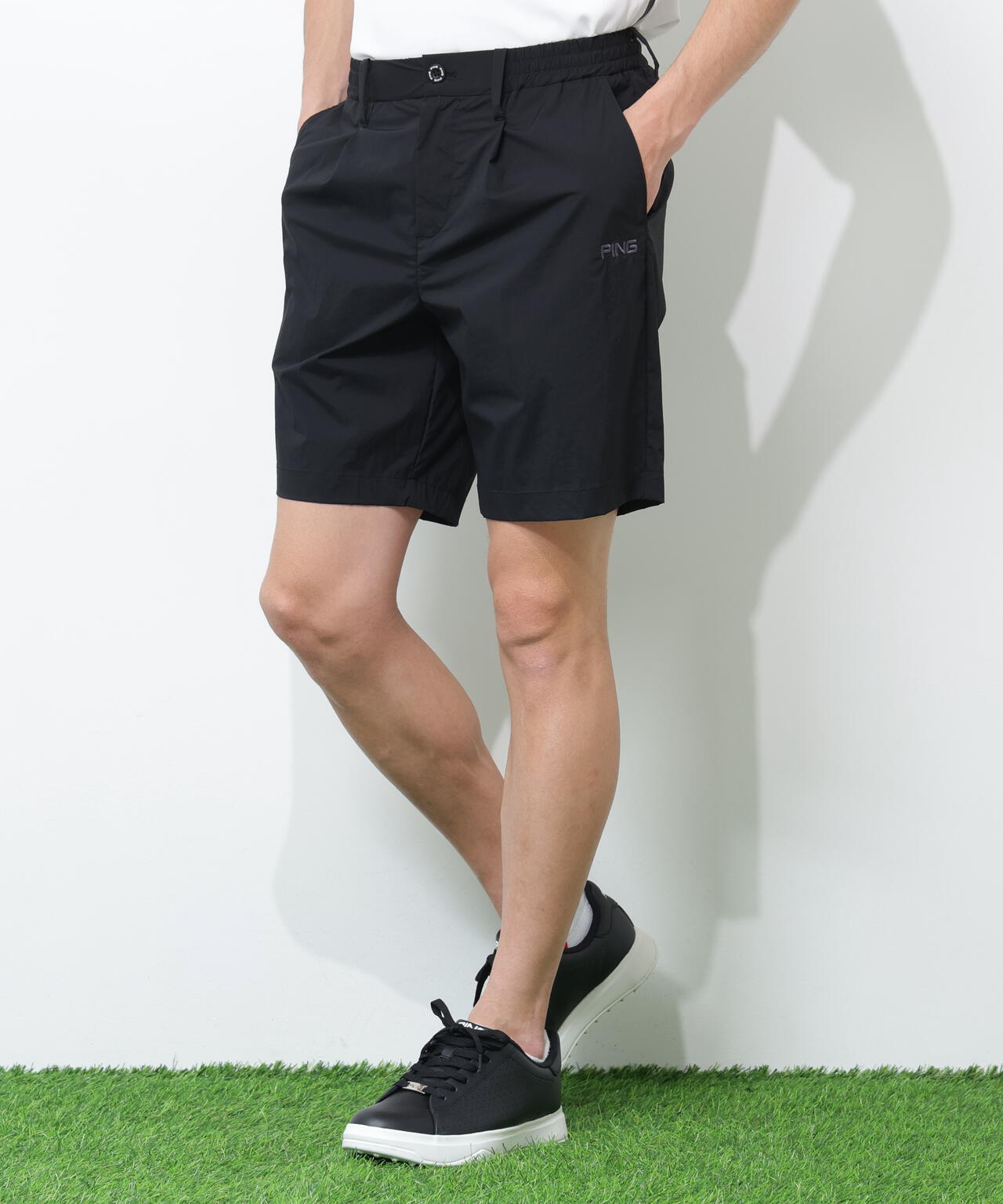 PING APPAREL】ドライタッチナイロンストレッチタフタショートパンツ