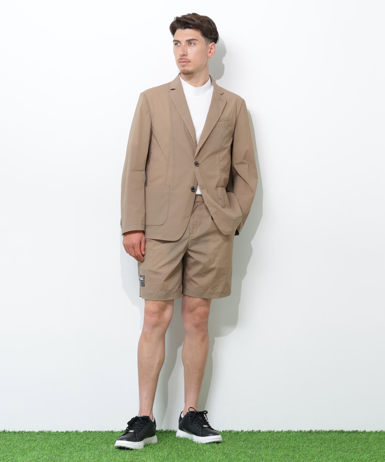 PING APPAREL】ドライタッチナイロンストレッチタフタショートパンツ