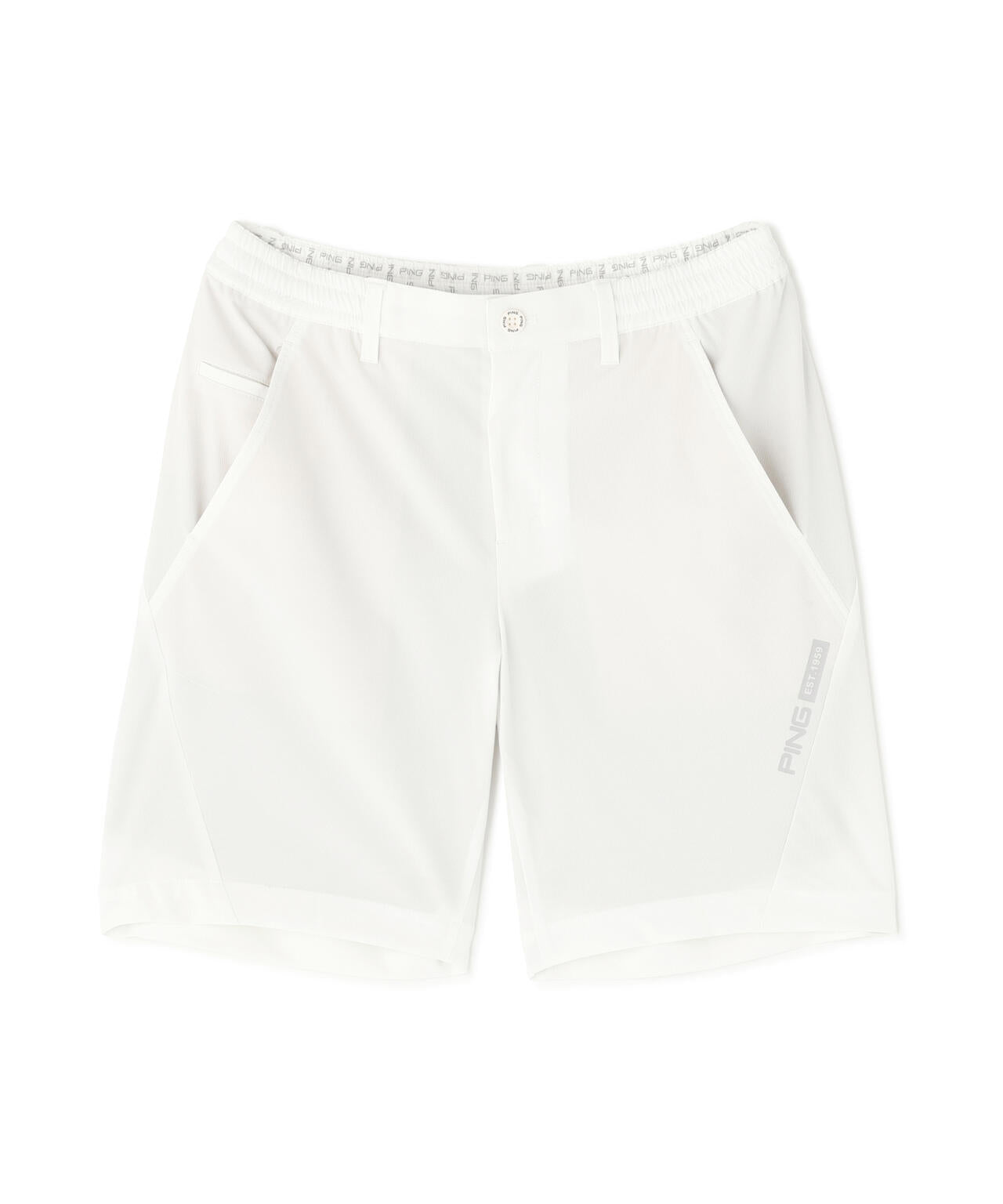 PING ホワイト ショートパンツ 新着商品 PING APPAREL】全方向ストレッチドライタッチリップストップショート