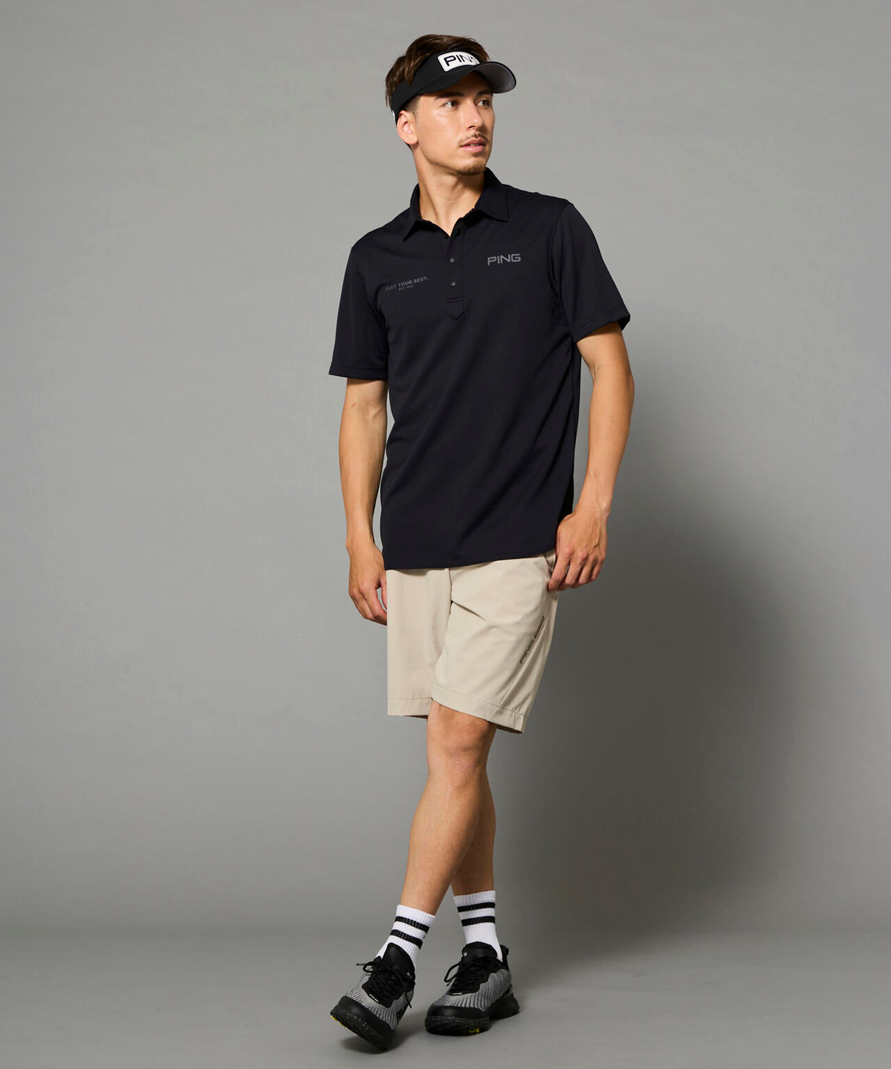 PING APPAREL】全方向ストレッチドライタッチリップストップショート