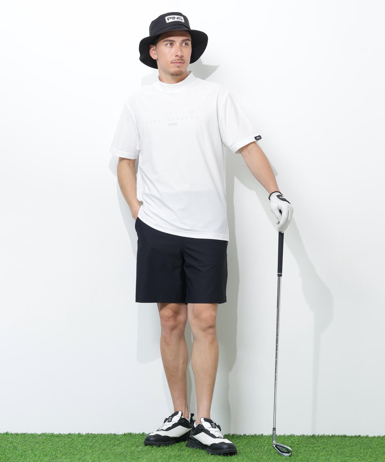 PING APPAREL】ストレッチドビーショートパンツ ＜PERFORMANCE＞ (MENS
