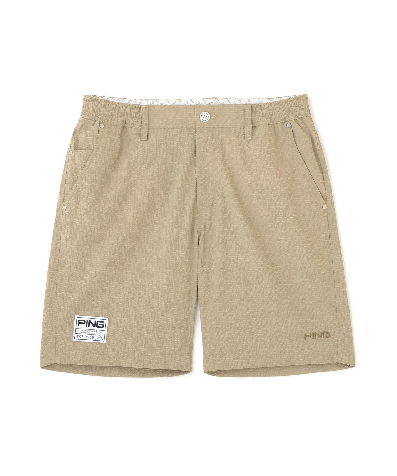 PING APPAREL】ストレッチサッカー5ポケットショートパンツ ＜GOLD
