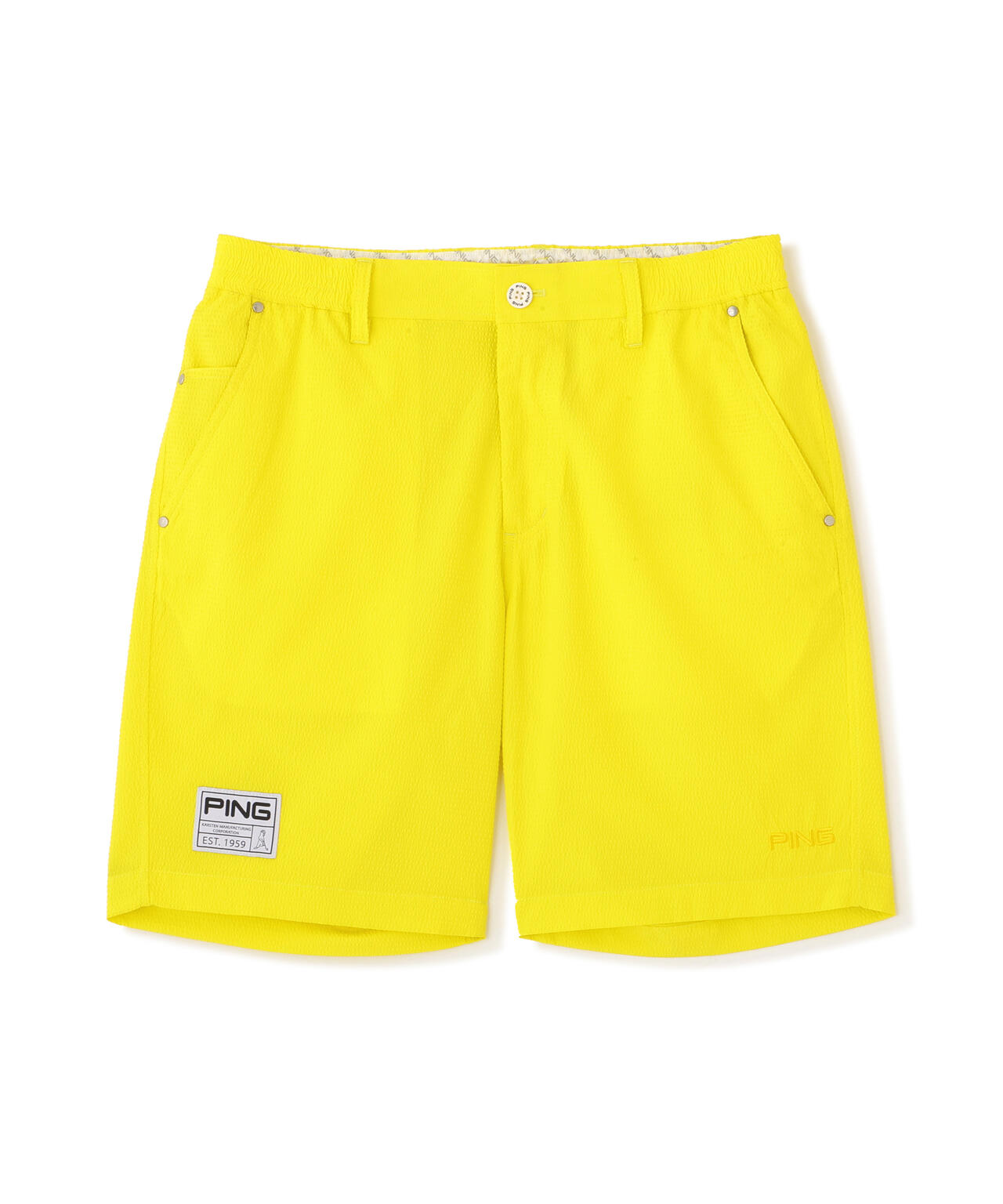 PING APPAREL】ストレッチサッカー5ポケットショートパンツ ＜GOLD