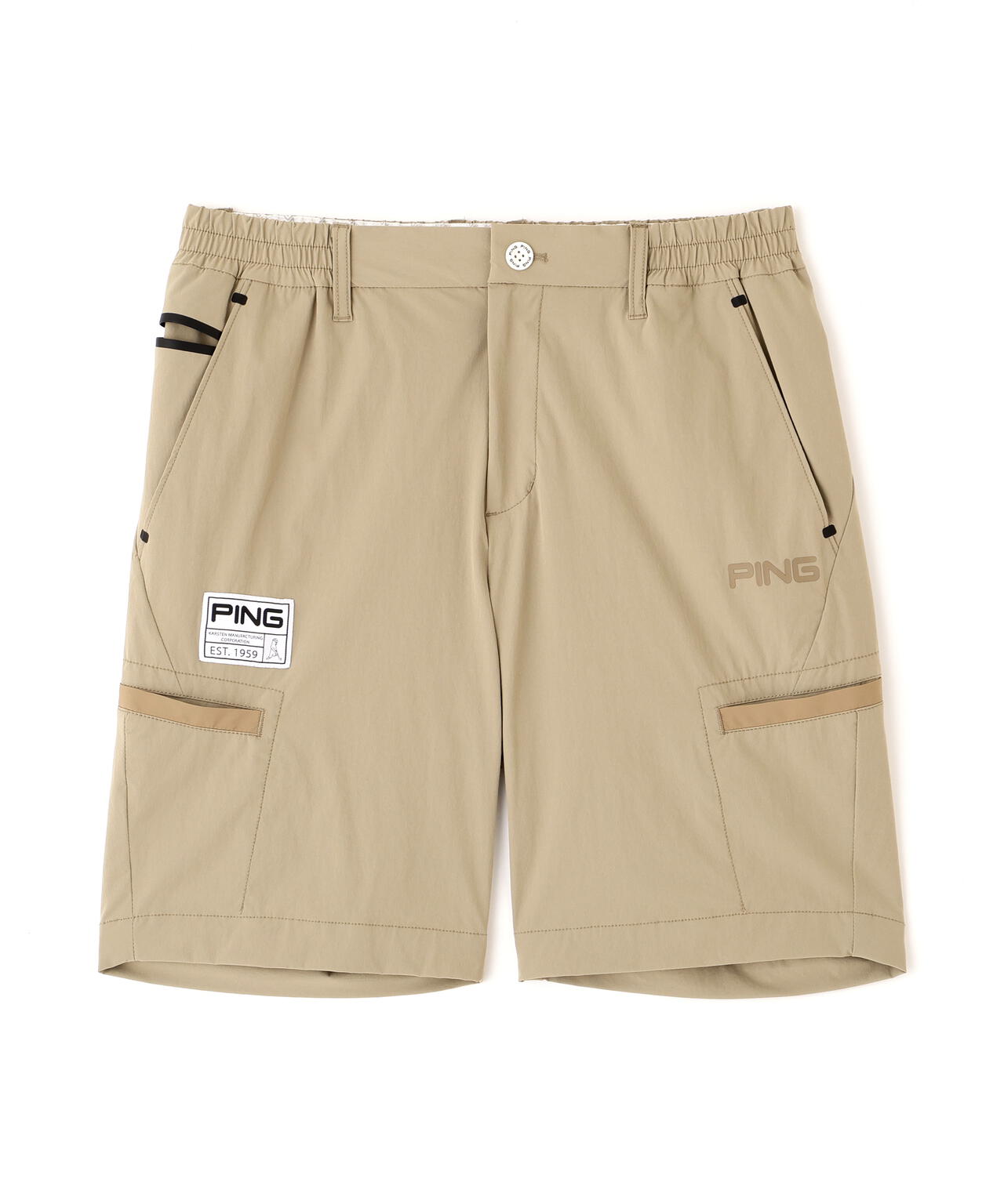 【PING APPAREL】ストレッチ冷感ショートパンツ ＜GOLD＞ (MENS)