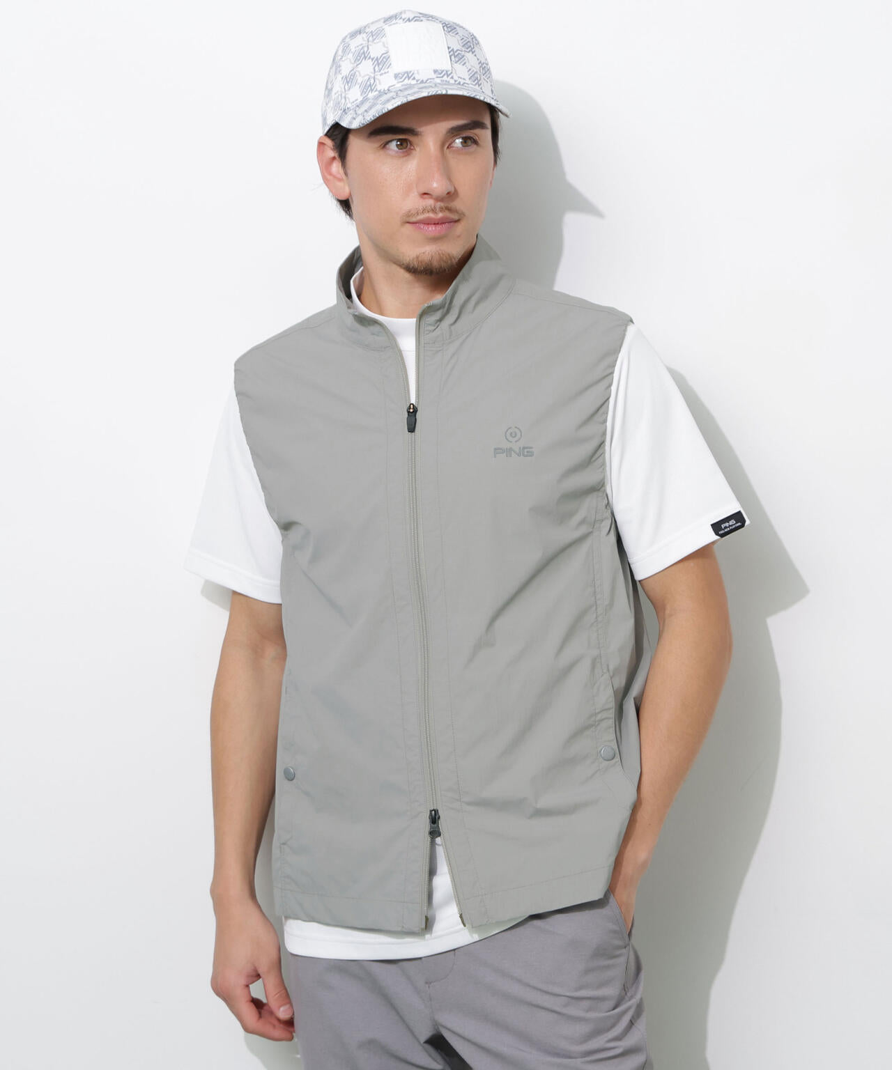 【PING APPAREL】ストレッチリップストップ/メッシュニット 高機能レイヤードツインセット ＜PERFORMANCE＞ (MENS)