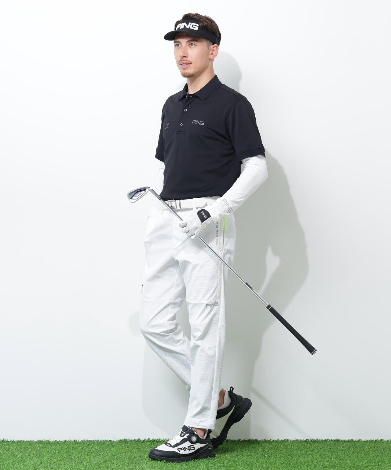 PING APPAREL】レイブロック半袖ポロシャツ ＜PERFORMANCE＞ (MENS