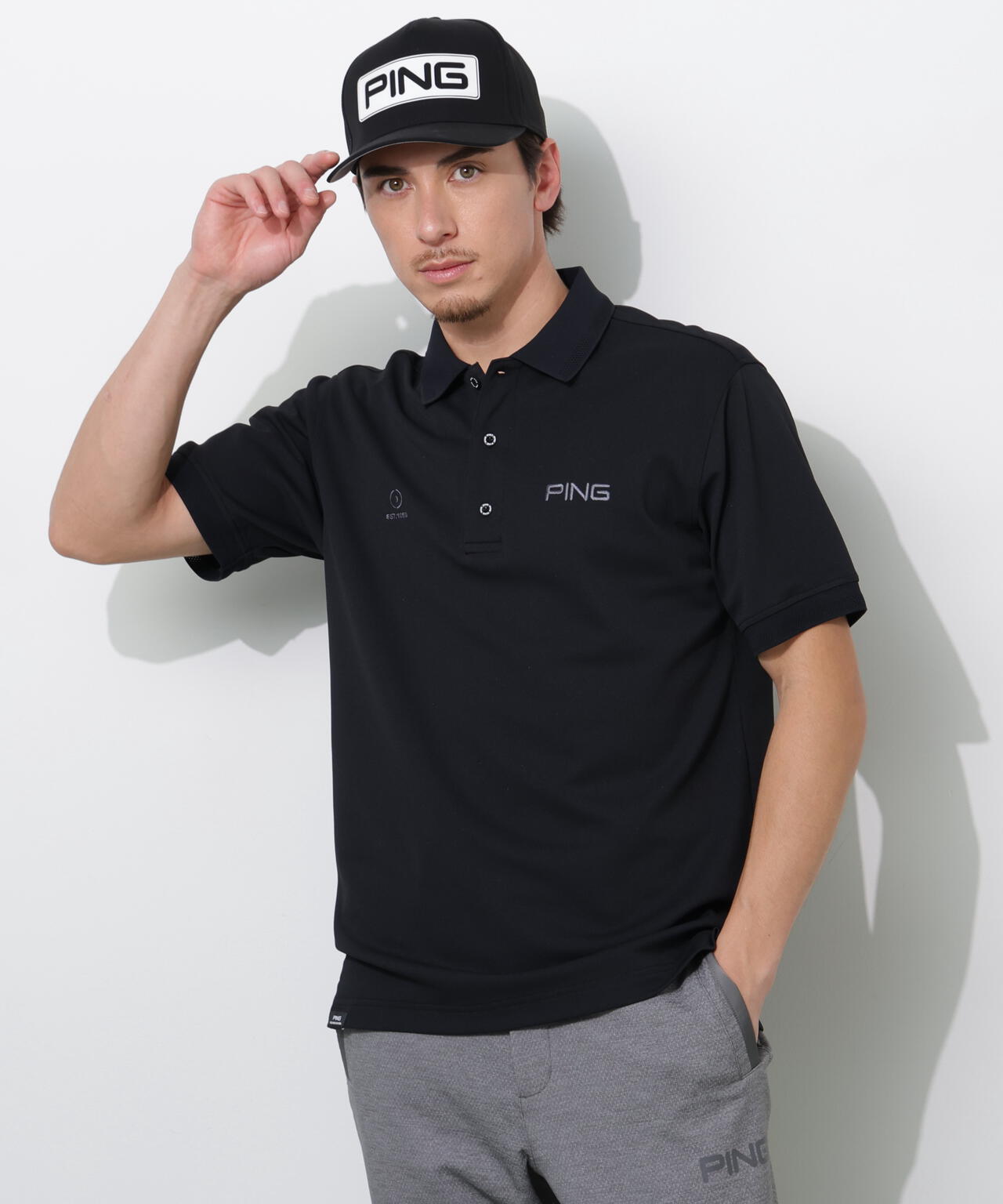 PING APPAREL】レイブロック半袖ポロシャツ ＜PERFORMANCE＞ (MENS
