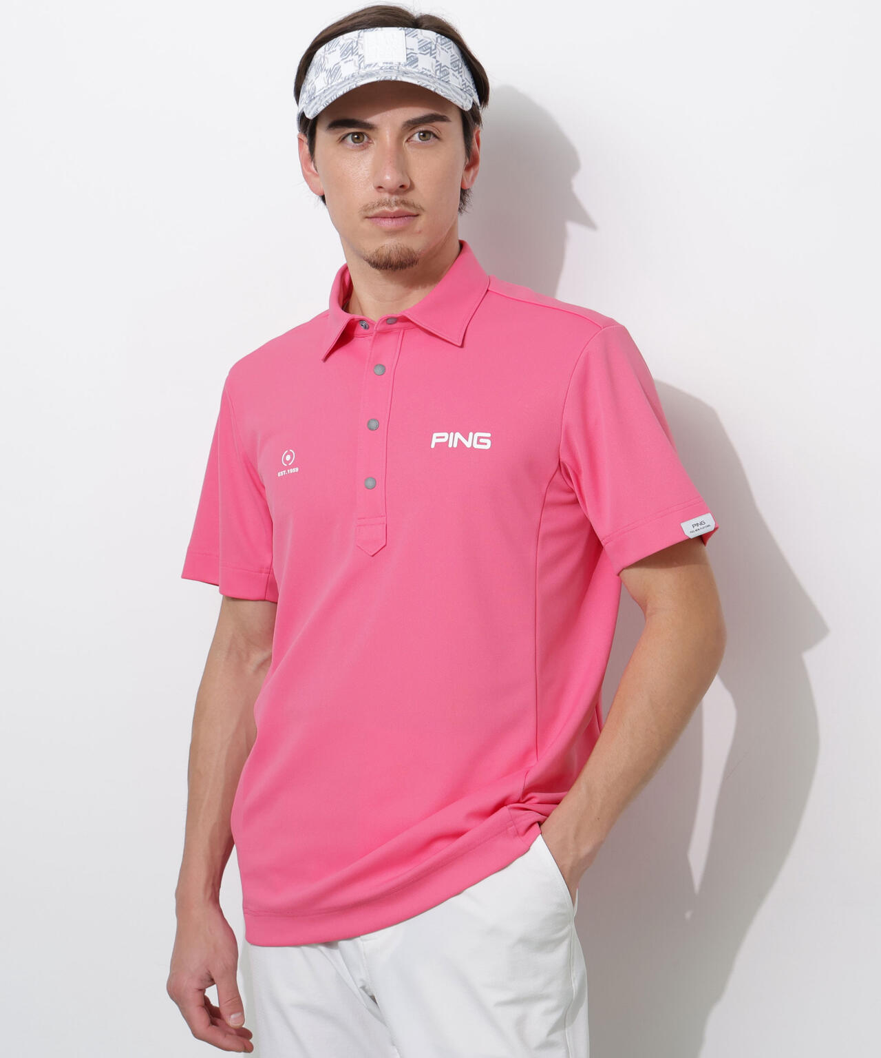 【PING APPAREL】エアロクールカノコ半袖ポロシャツ ＜PERFORMANCE＞ (MENS)